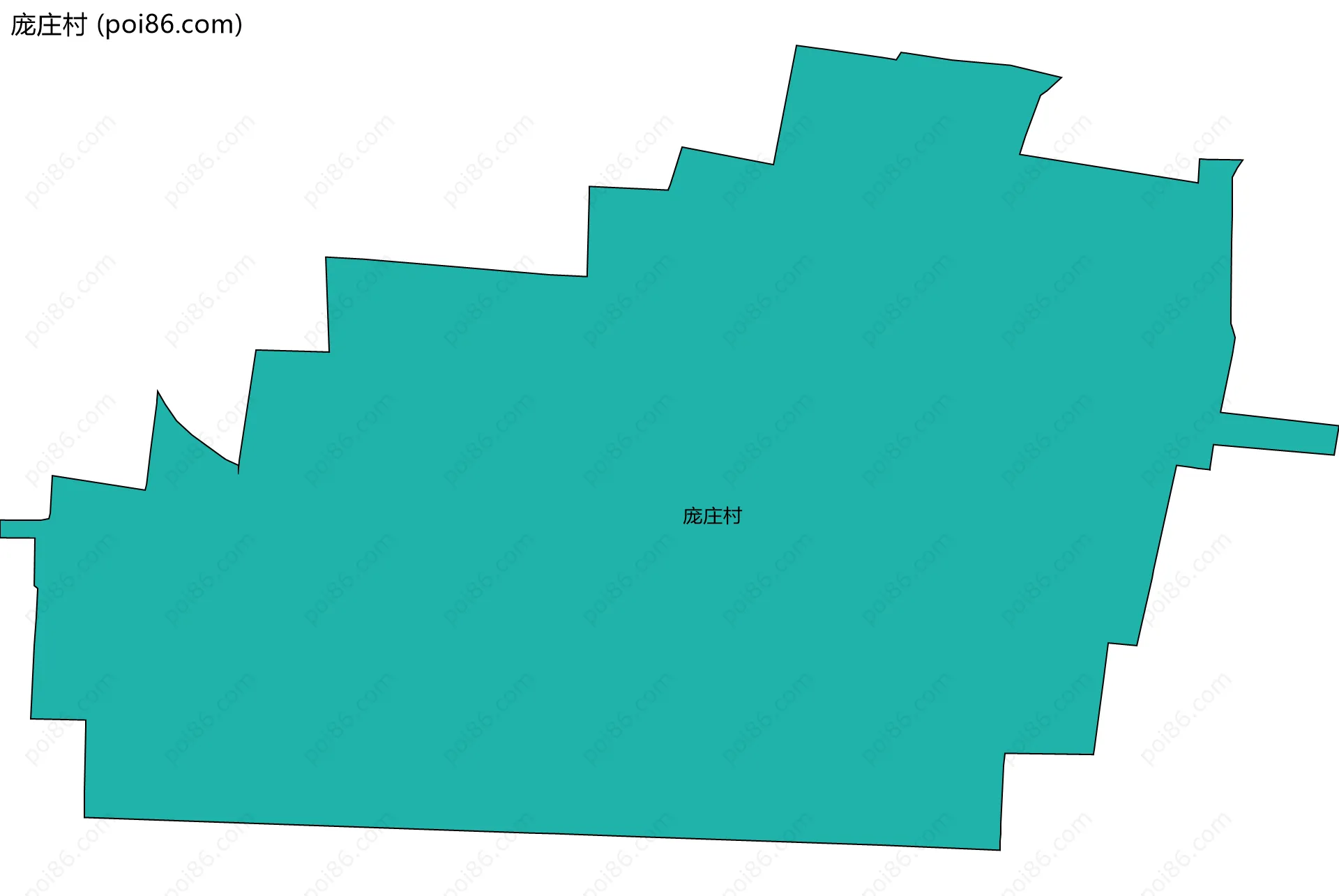 庞庄村边界地图
