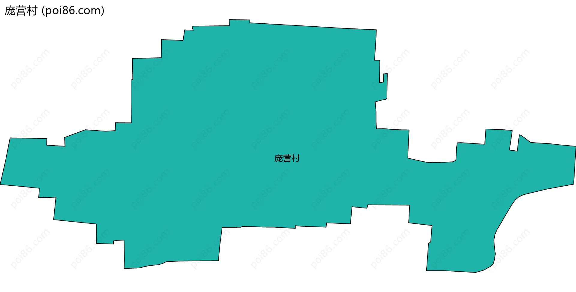 庞营村边界地图