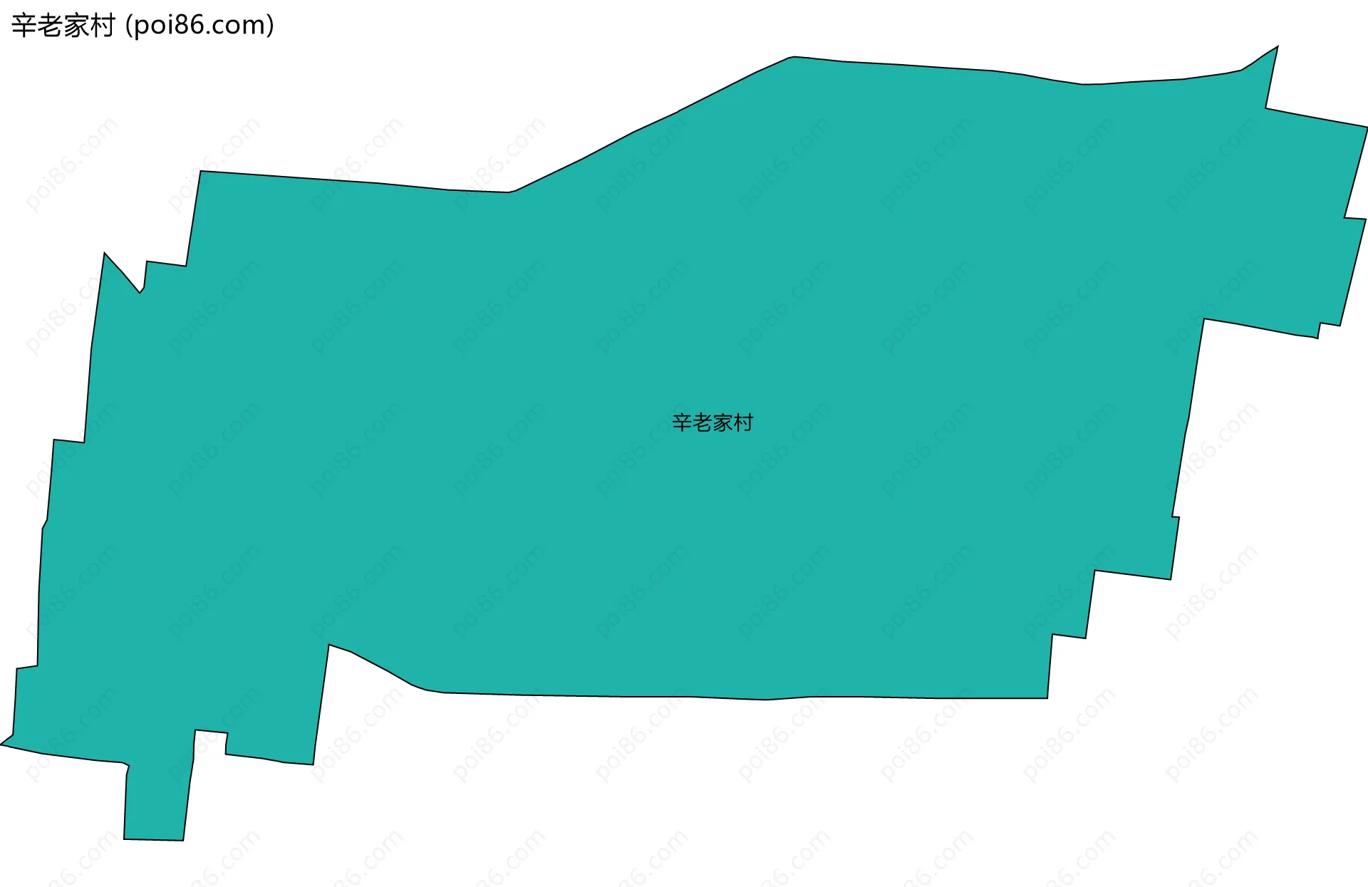 辛老家村边界地图