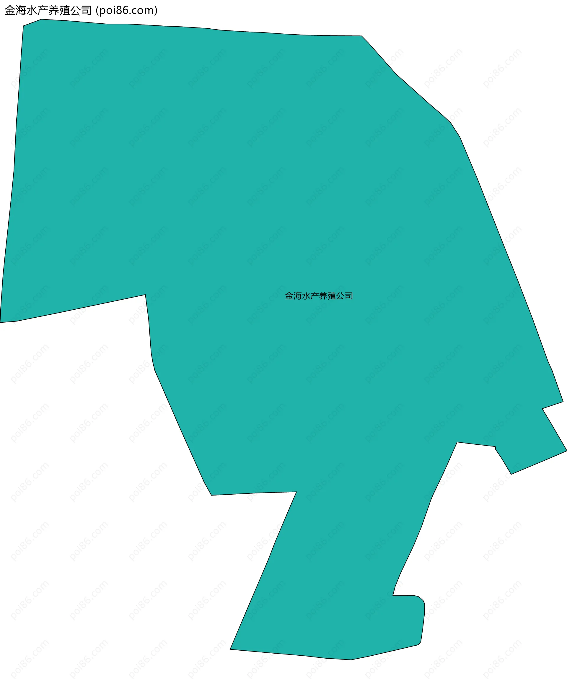 金海水产养殖公司边界地图