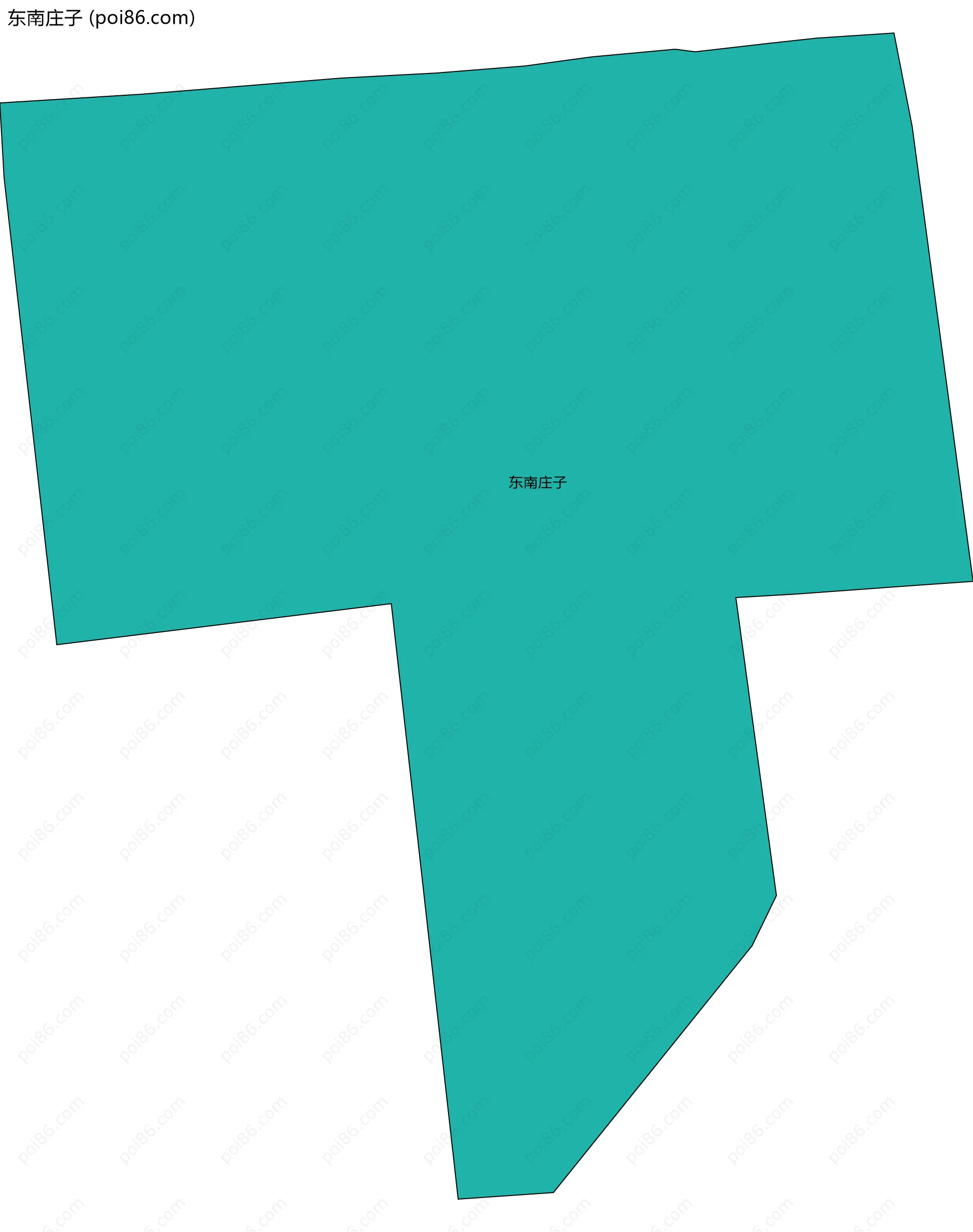 东南庄子边界地图