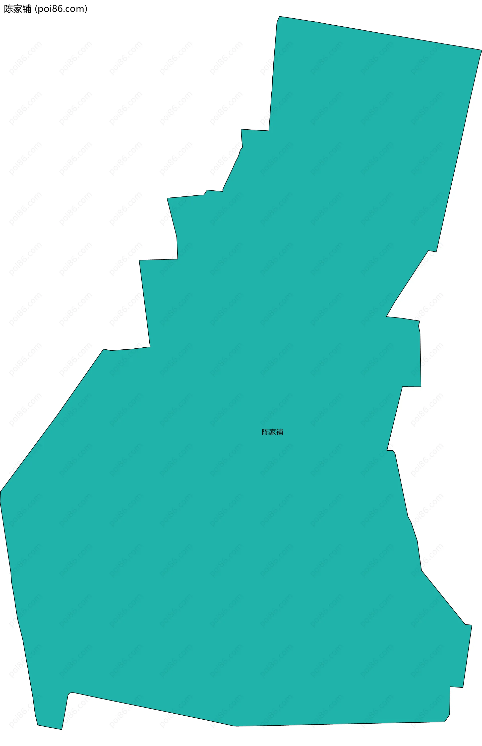 陈家铺边界地图