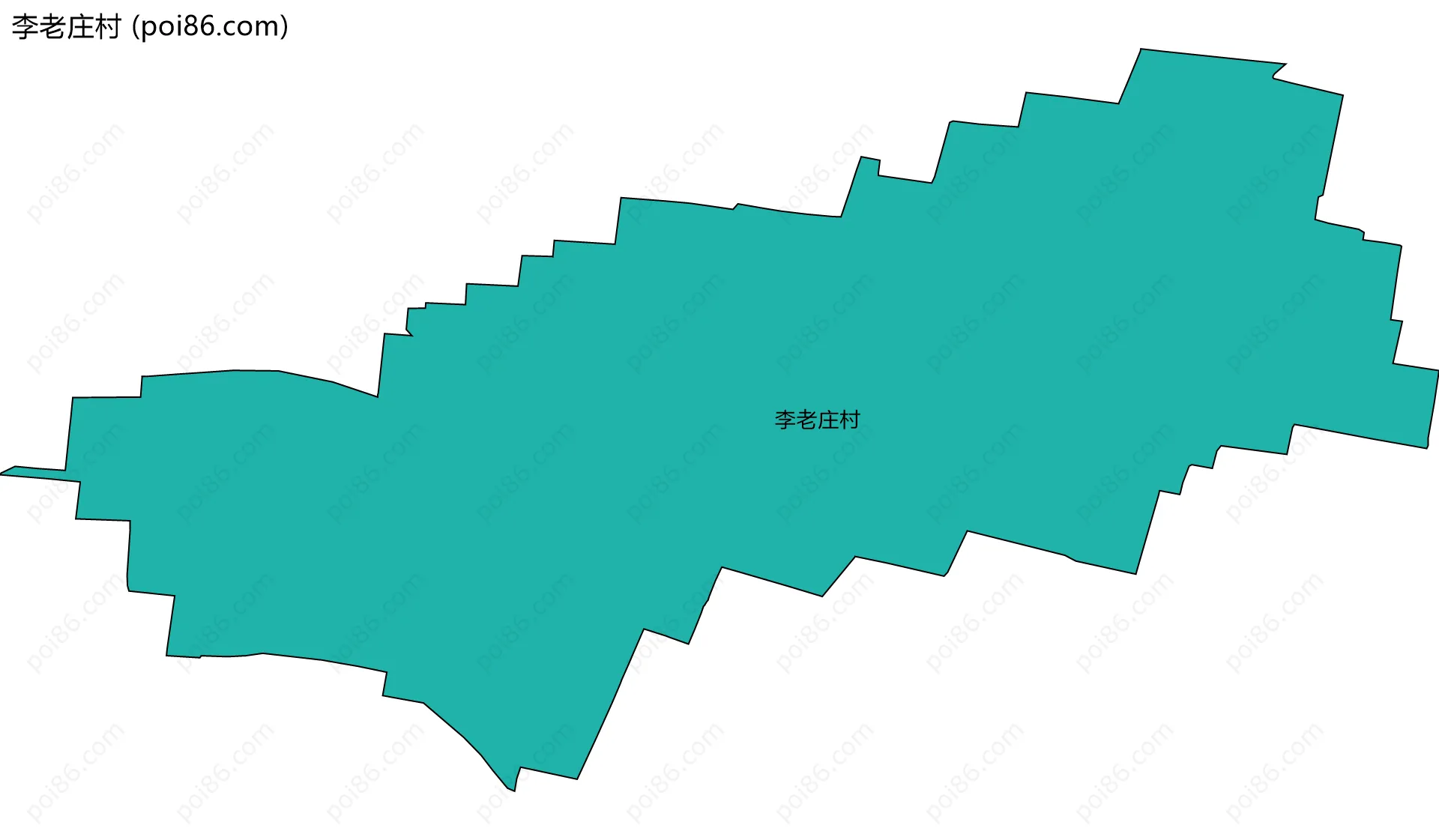 李老庄村边界地图