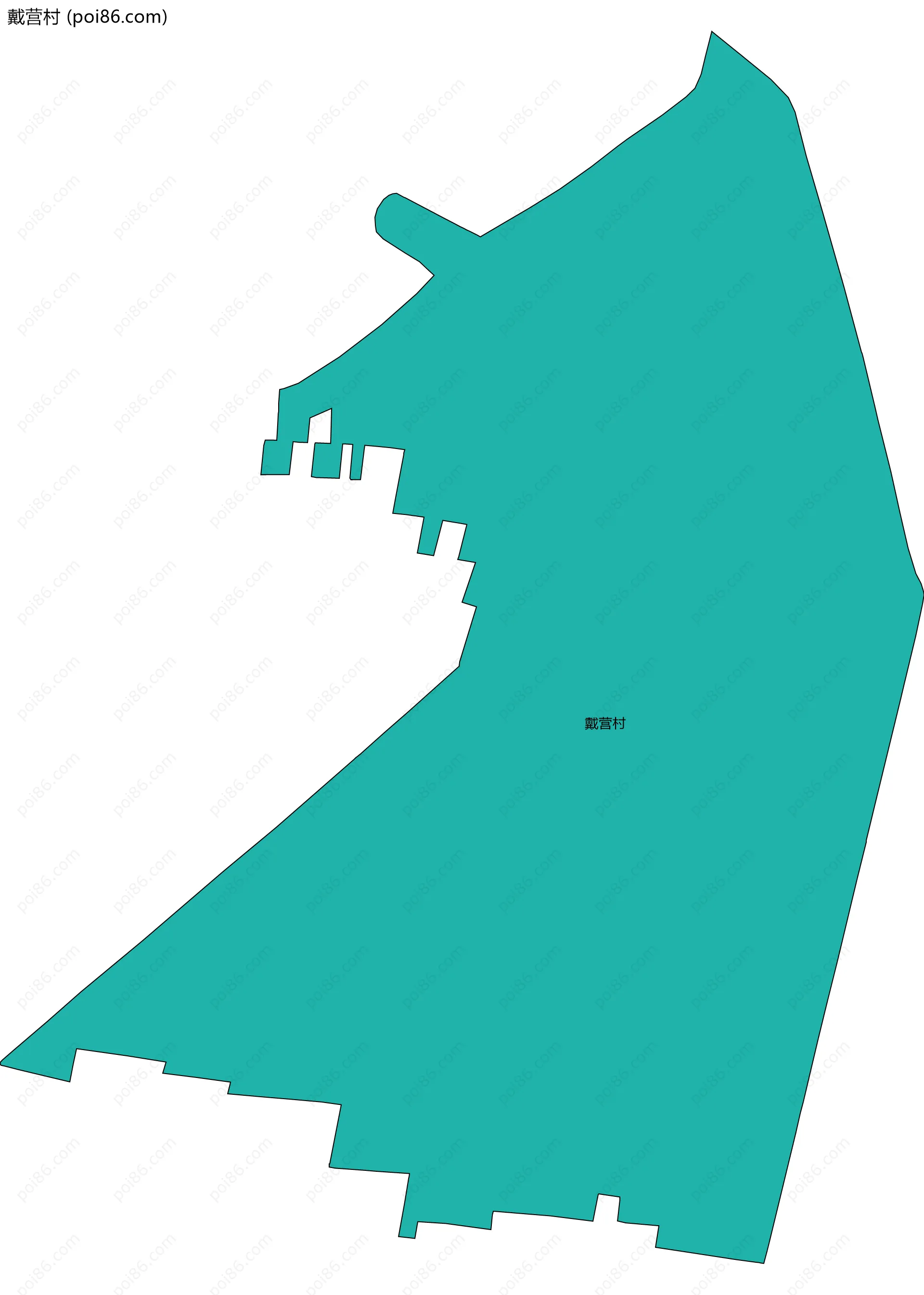 戴营村边界地图