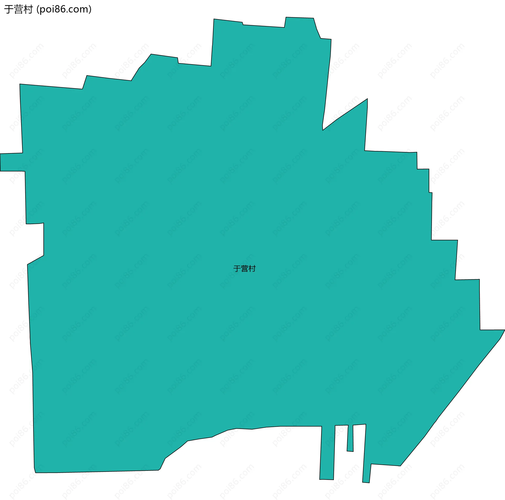 于营村边界地图