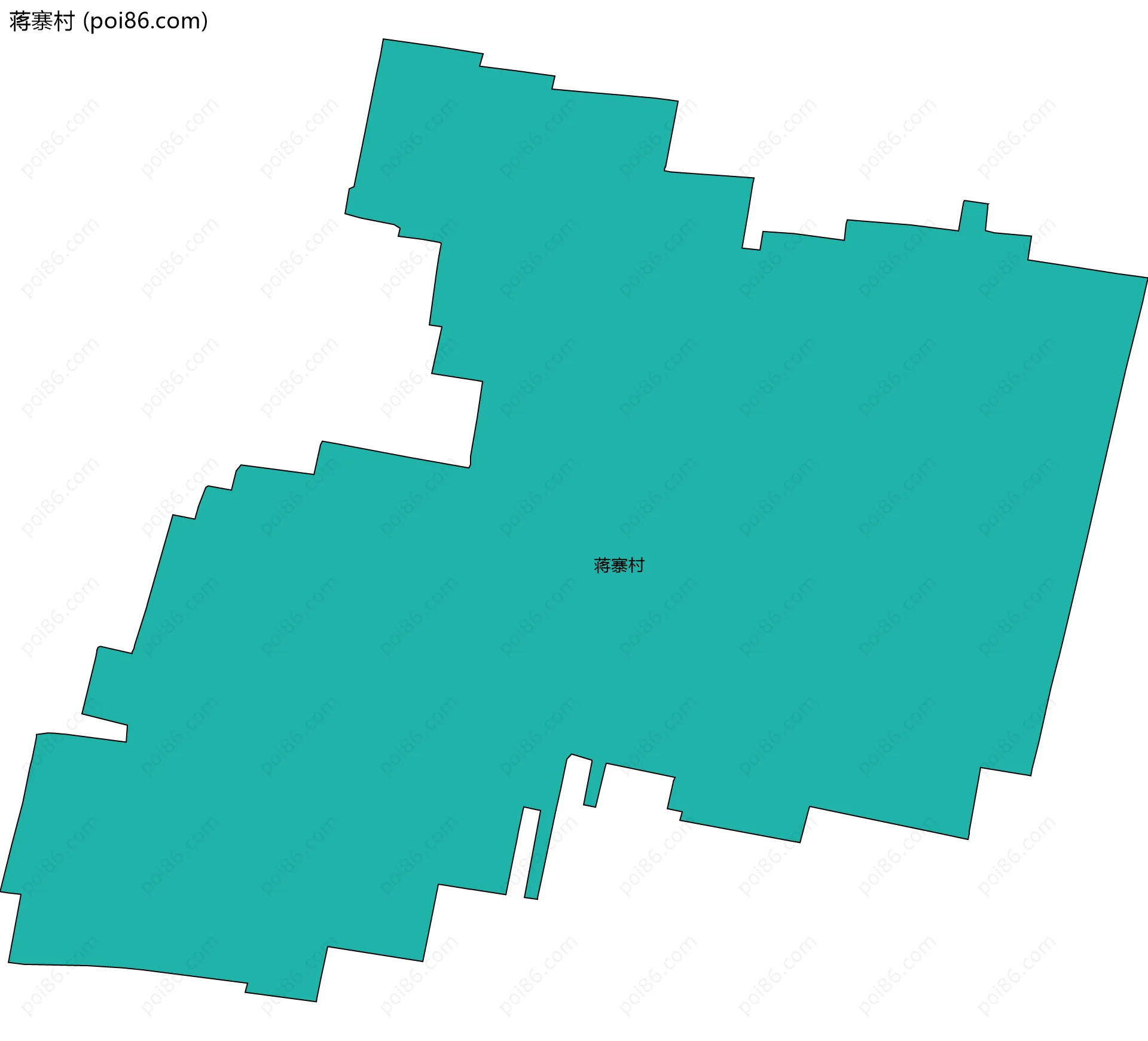 蒋寨村边界地图