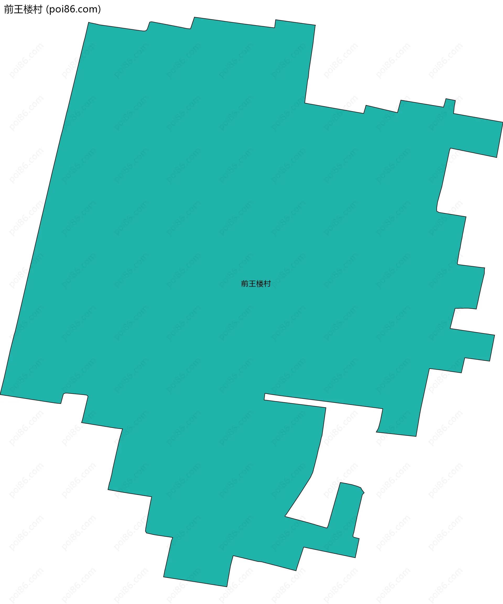 前王楼村边界地图