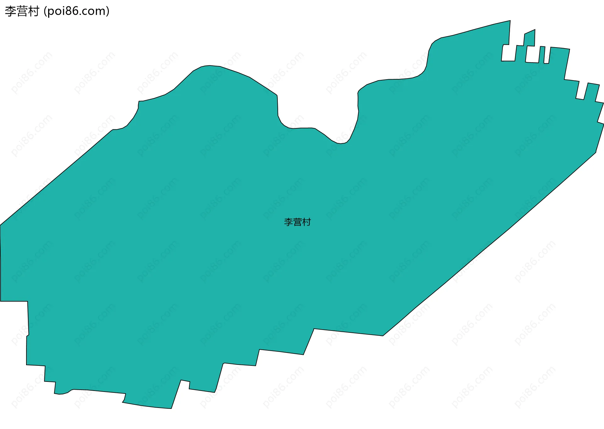 李营村边界地图