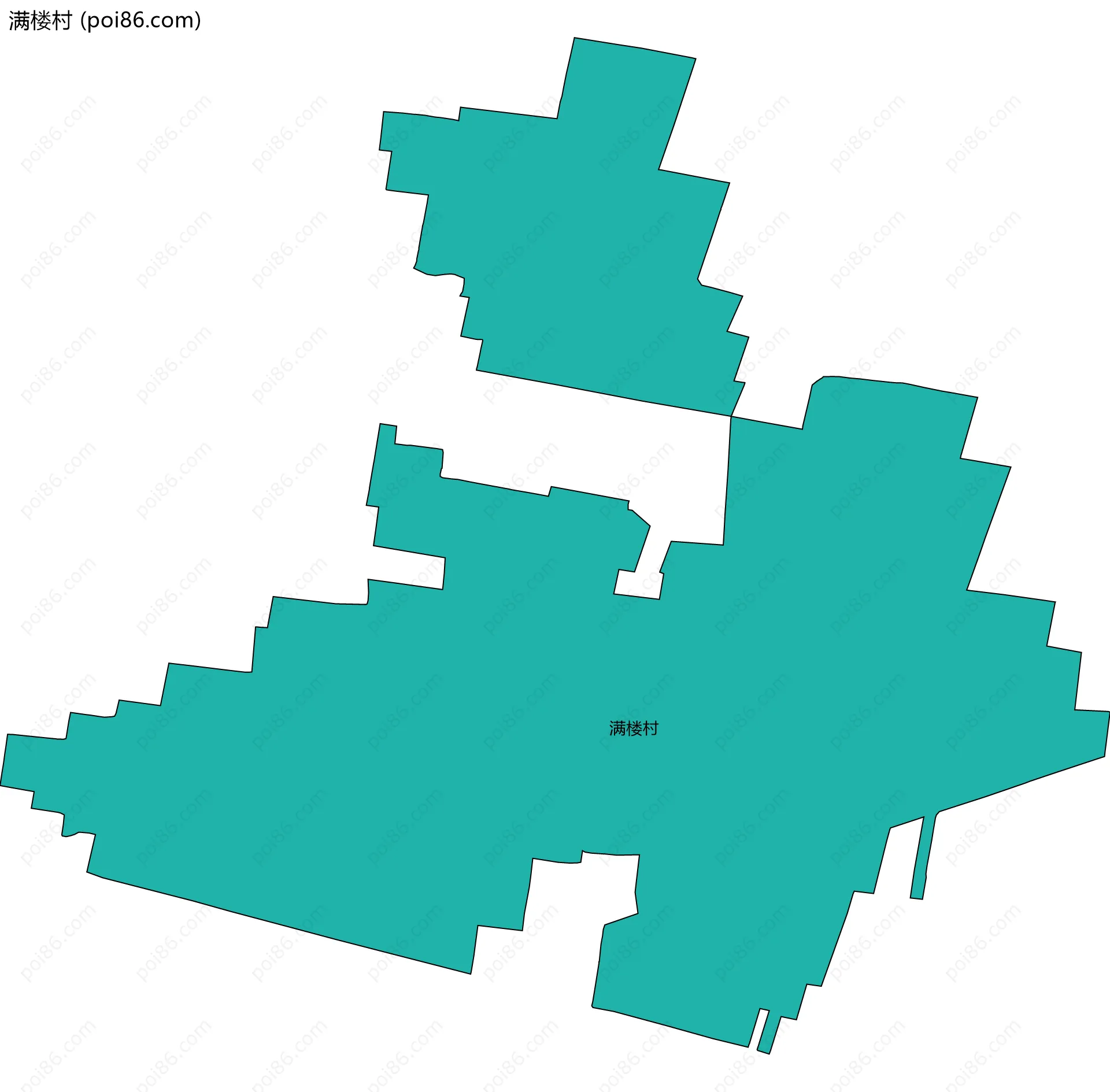 满楼村边界地图