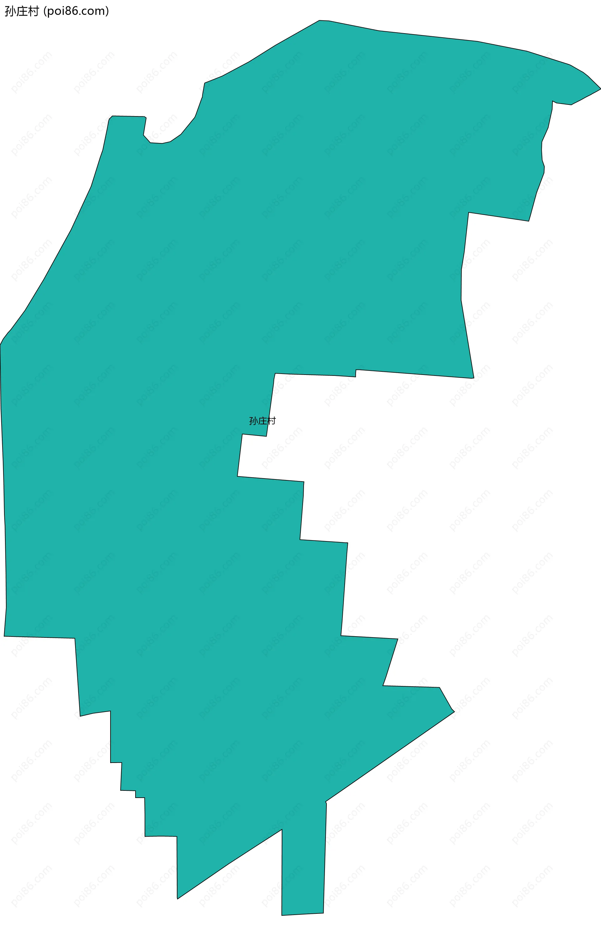 孙庄村边界地图