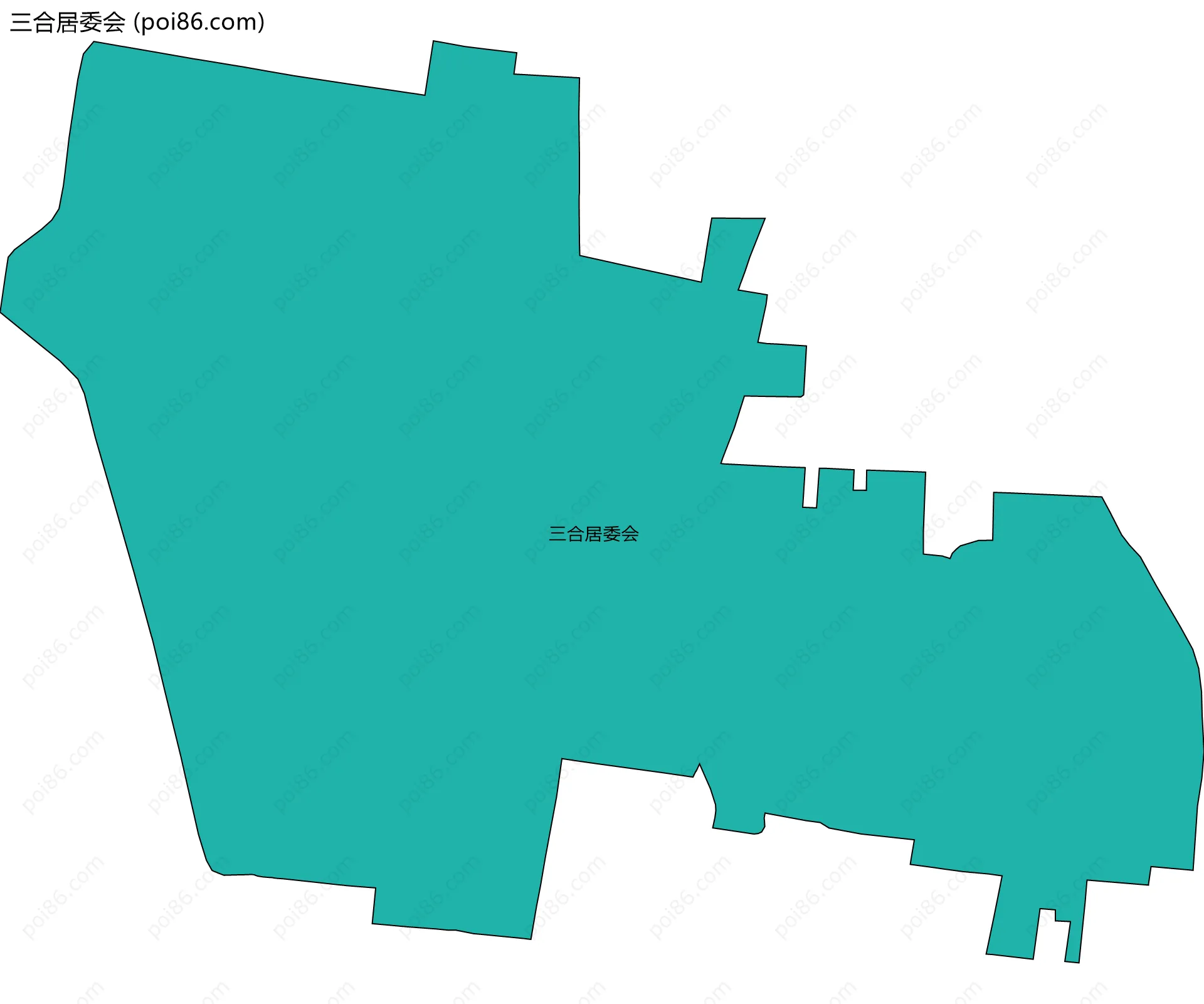 三合居委会边界地图