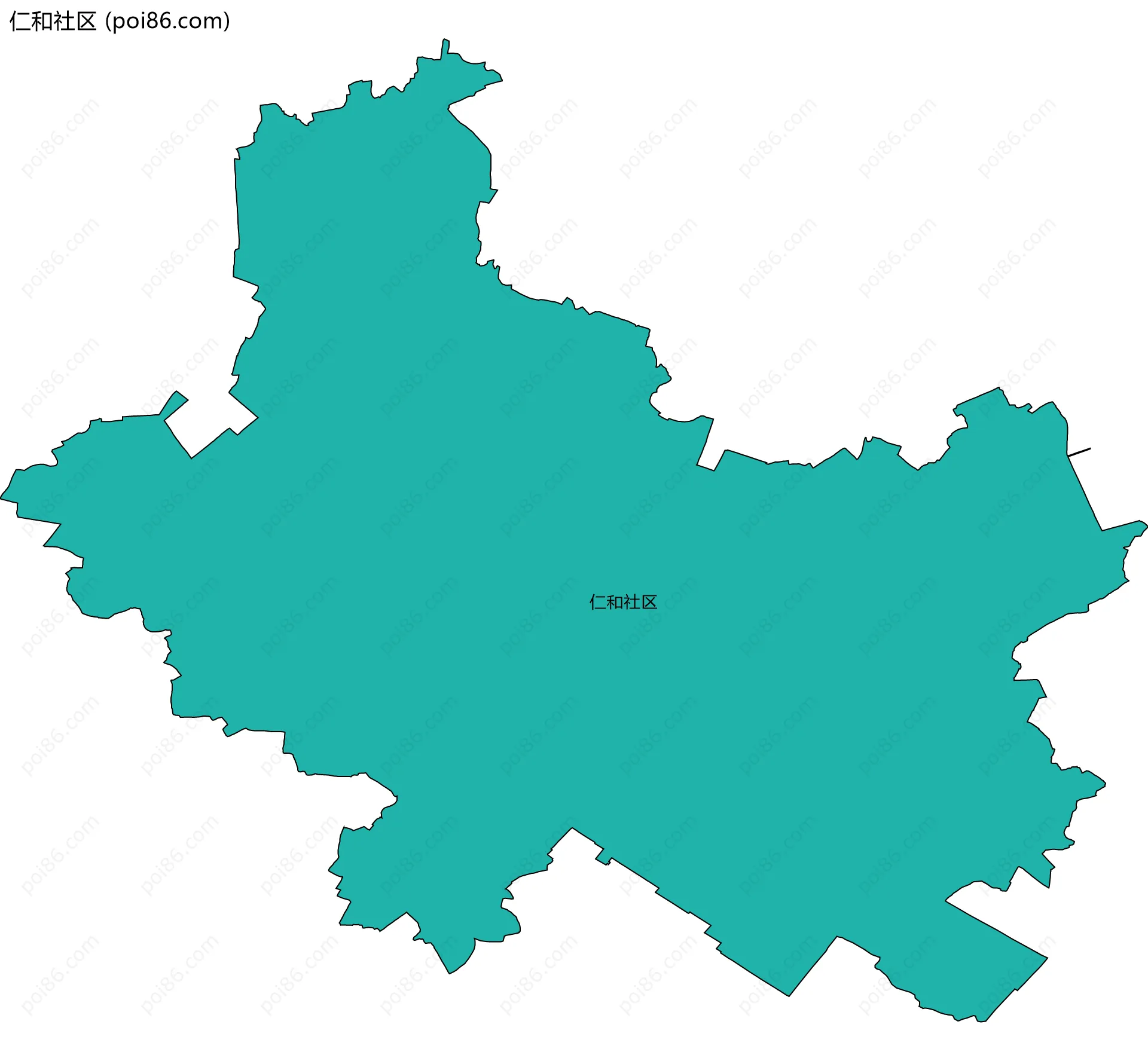 仁和社区边界地图