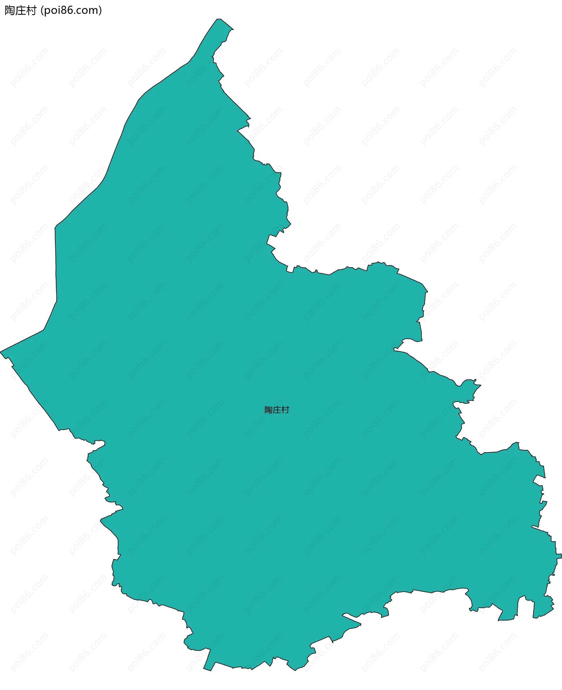 陶庄村边界地图