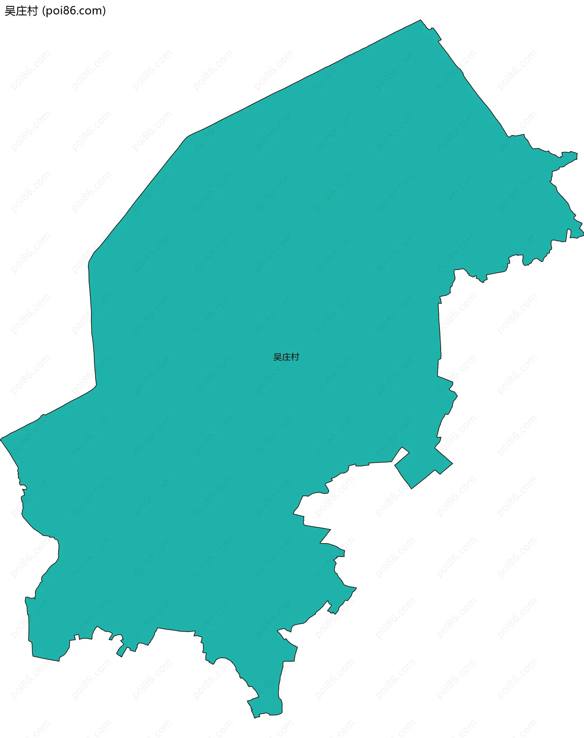 吴庄村边界地图