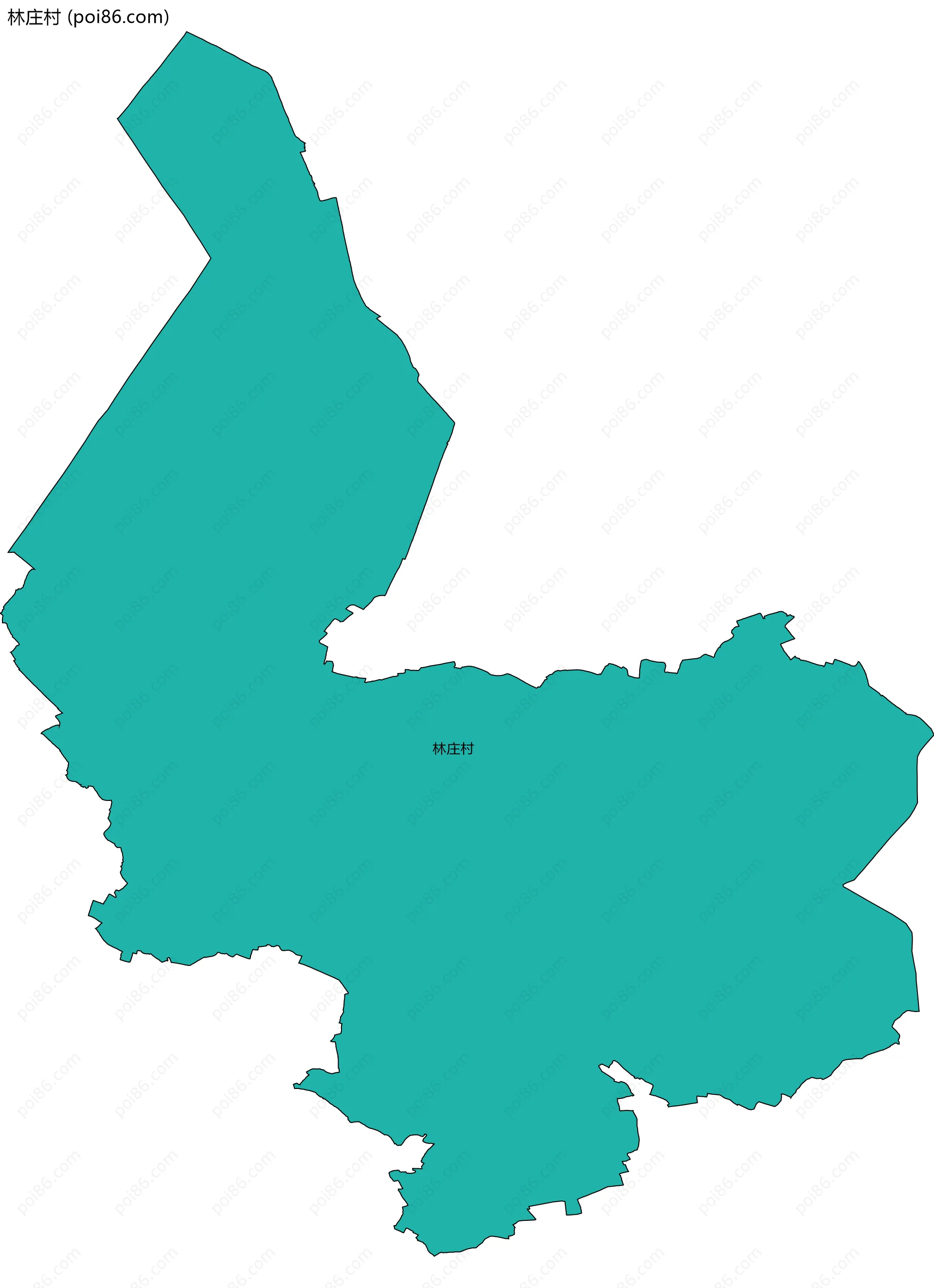 林庄村边界地图