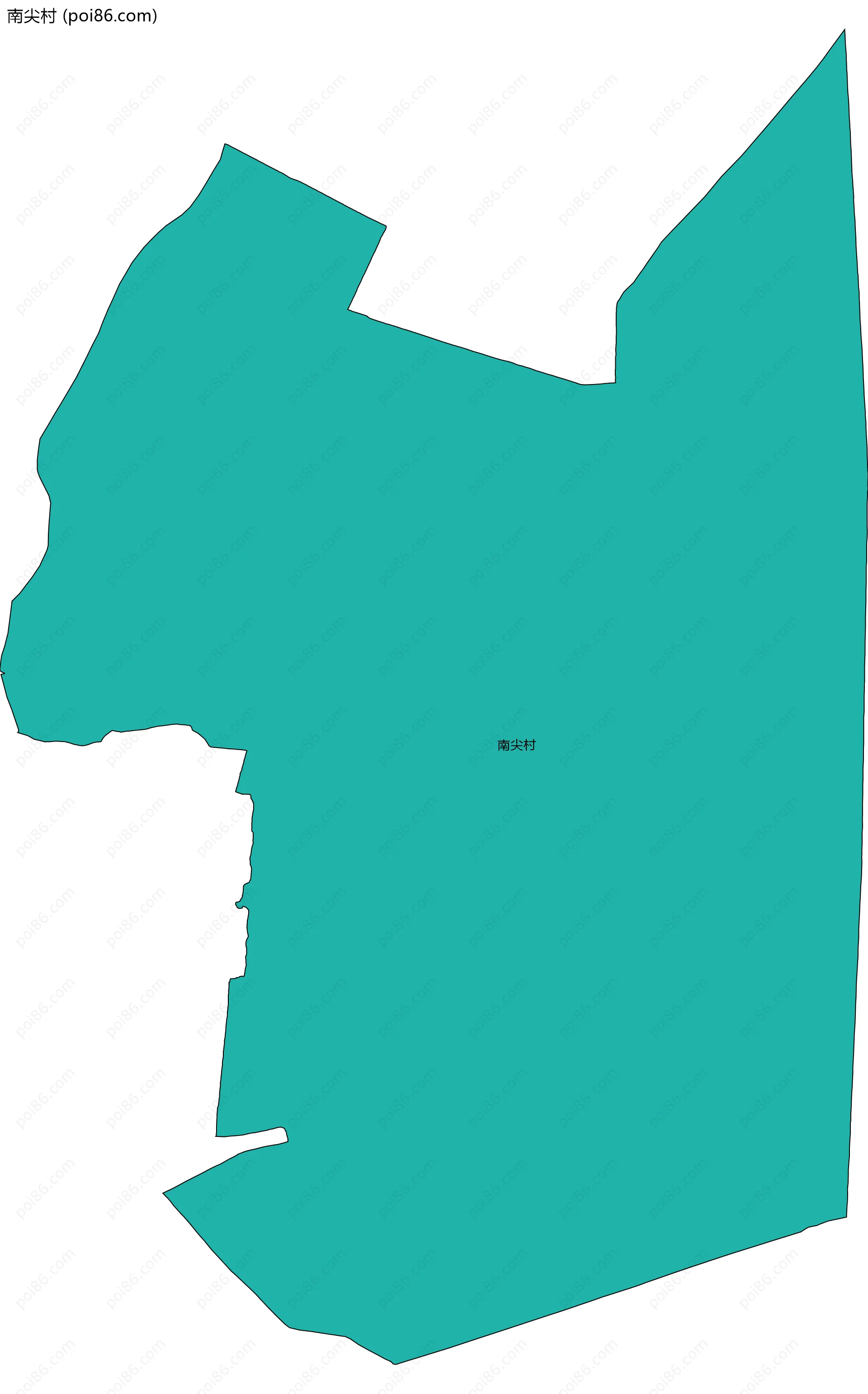 南尖村边界地图