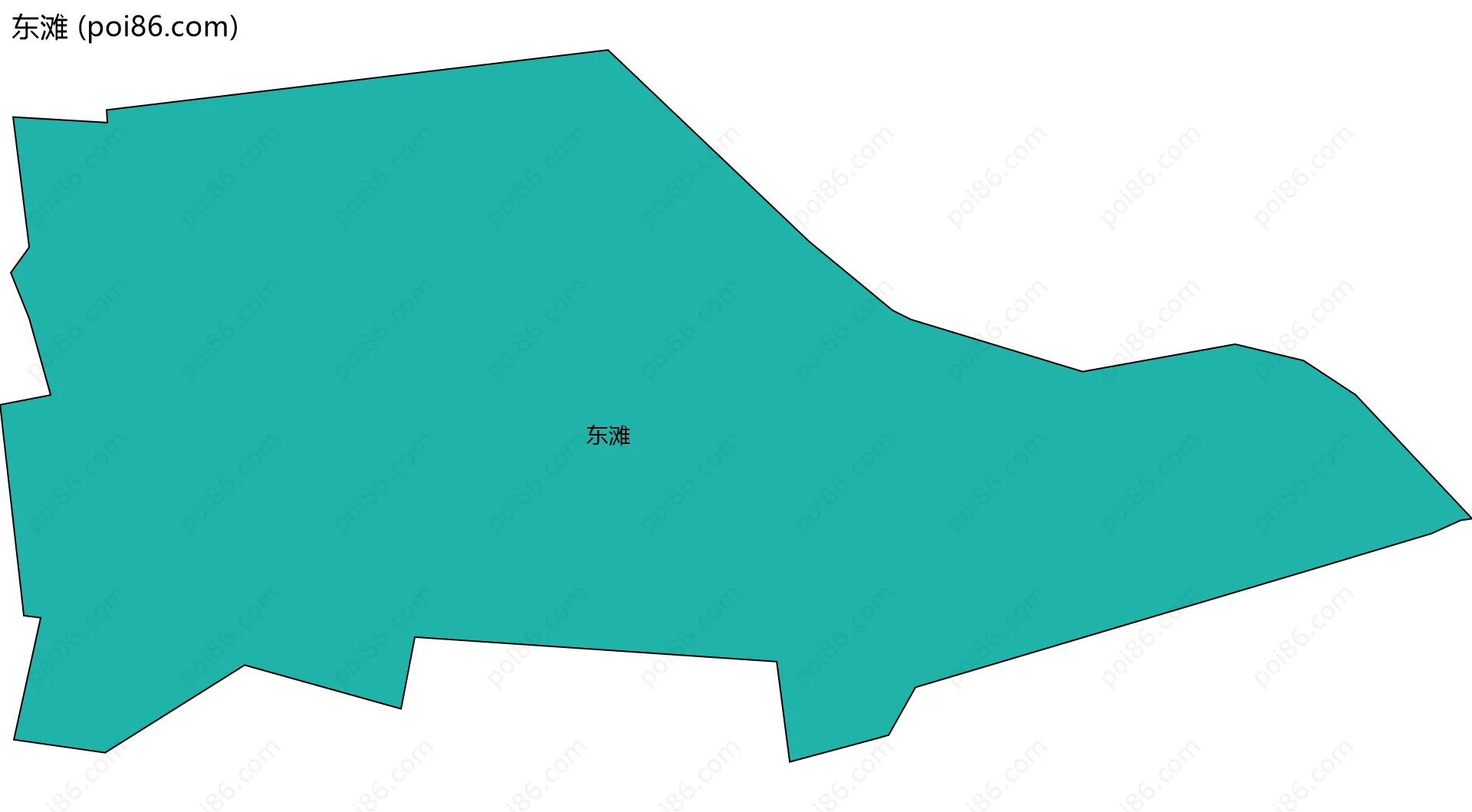 东滩边界地图