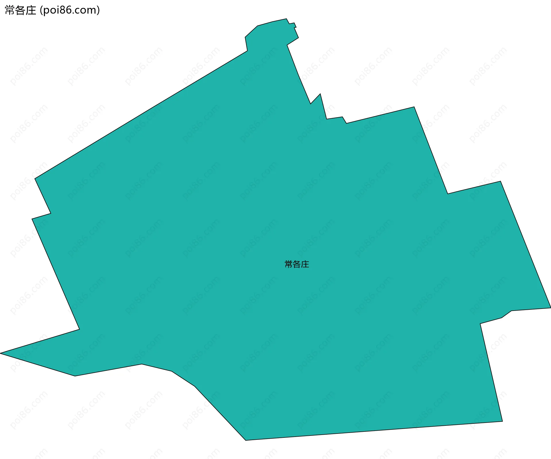 常各庄边界地图