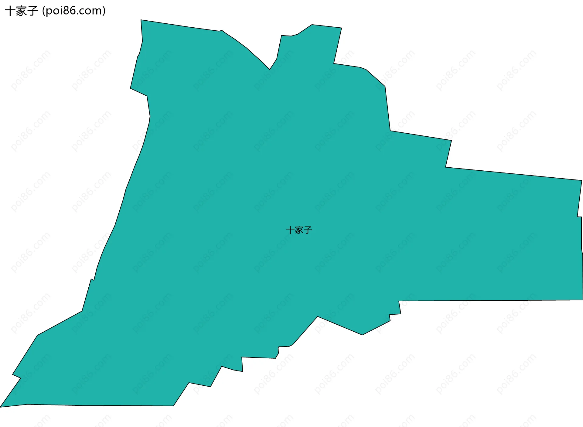 十家子边界地图