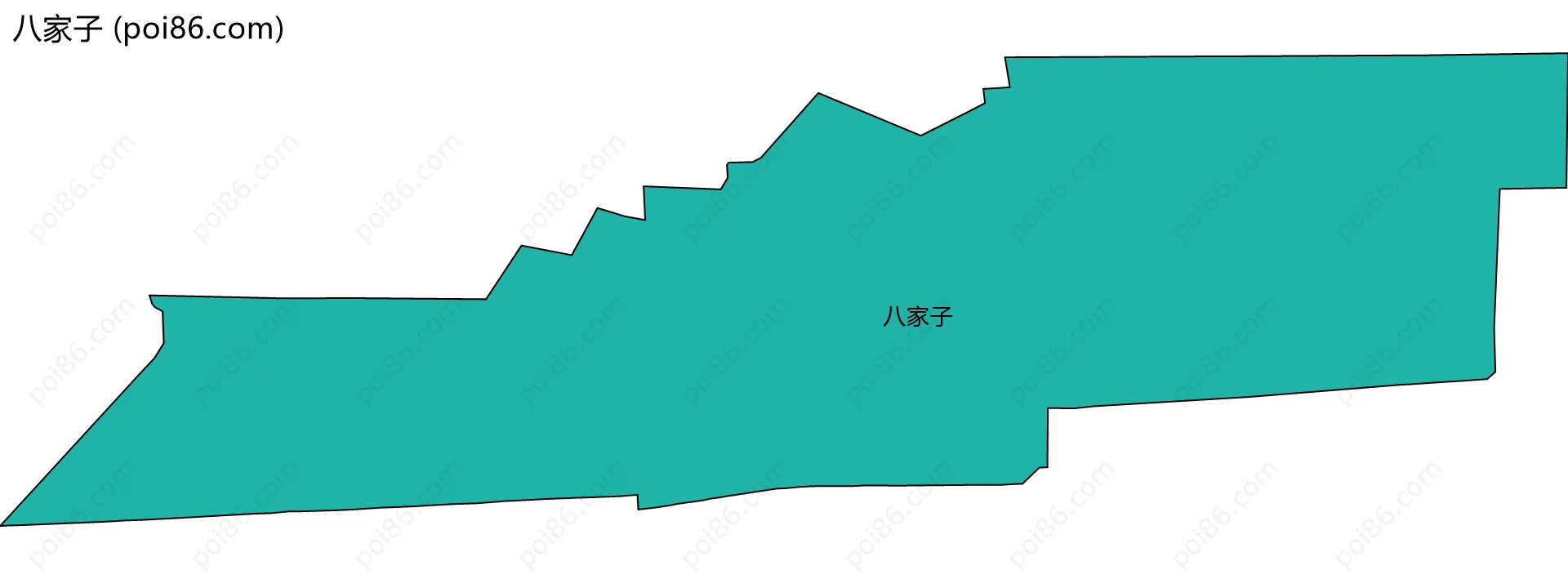 八家子边界地图