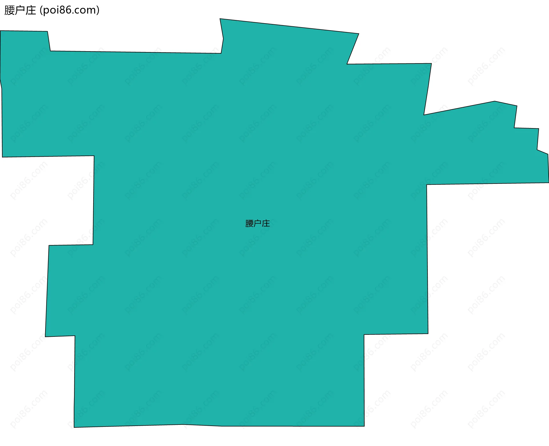 腰户庄边界地图