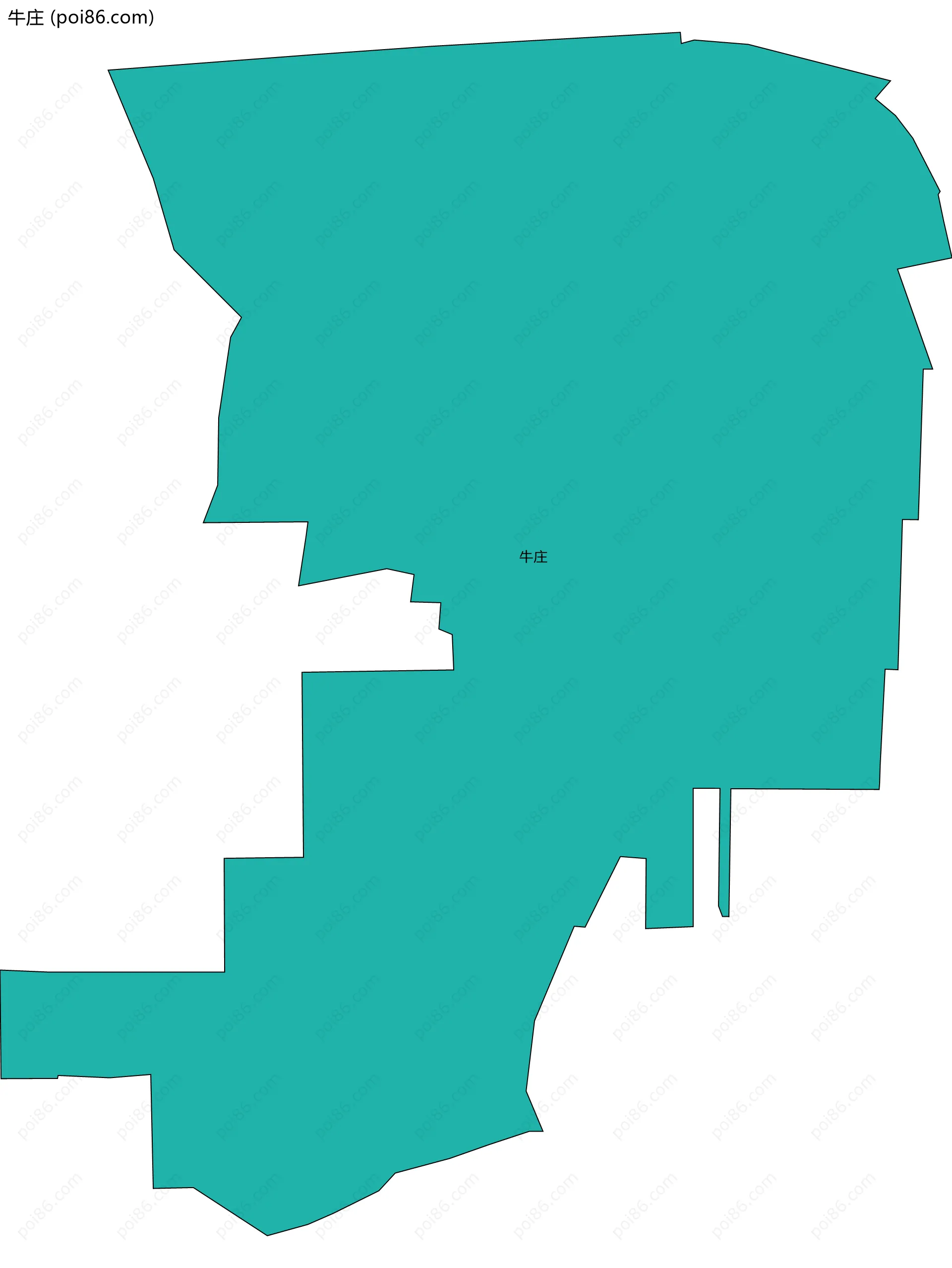 牛庄边界地图