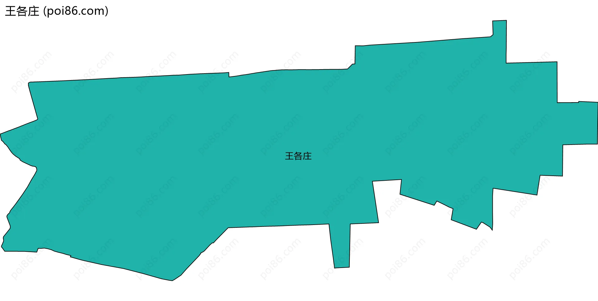 王各庄边界地图