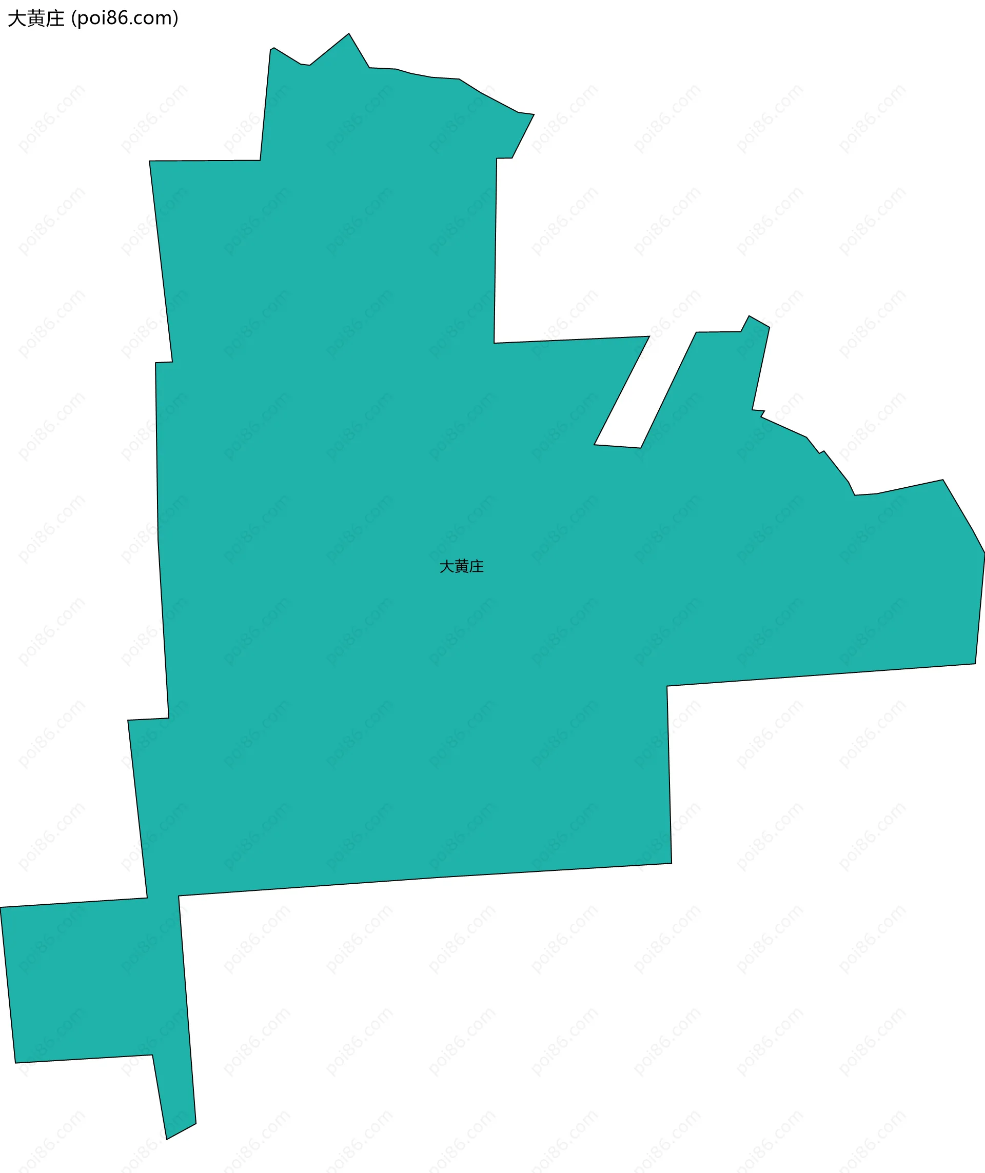 大黄庄边界地图
