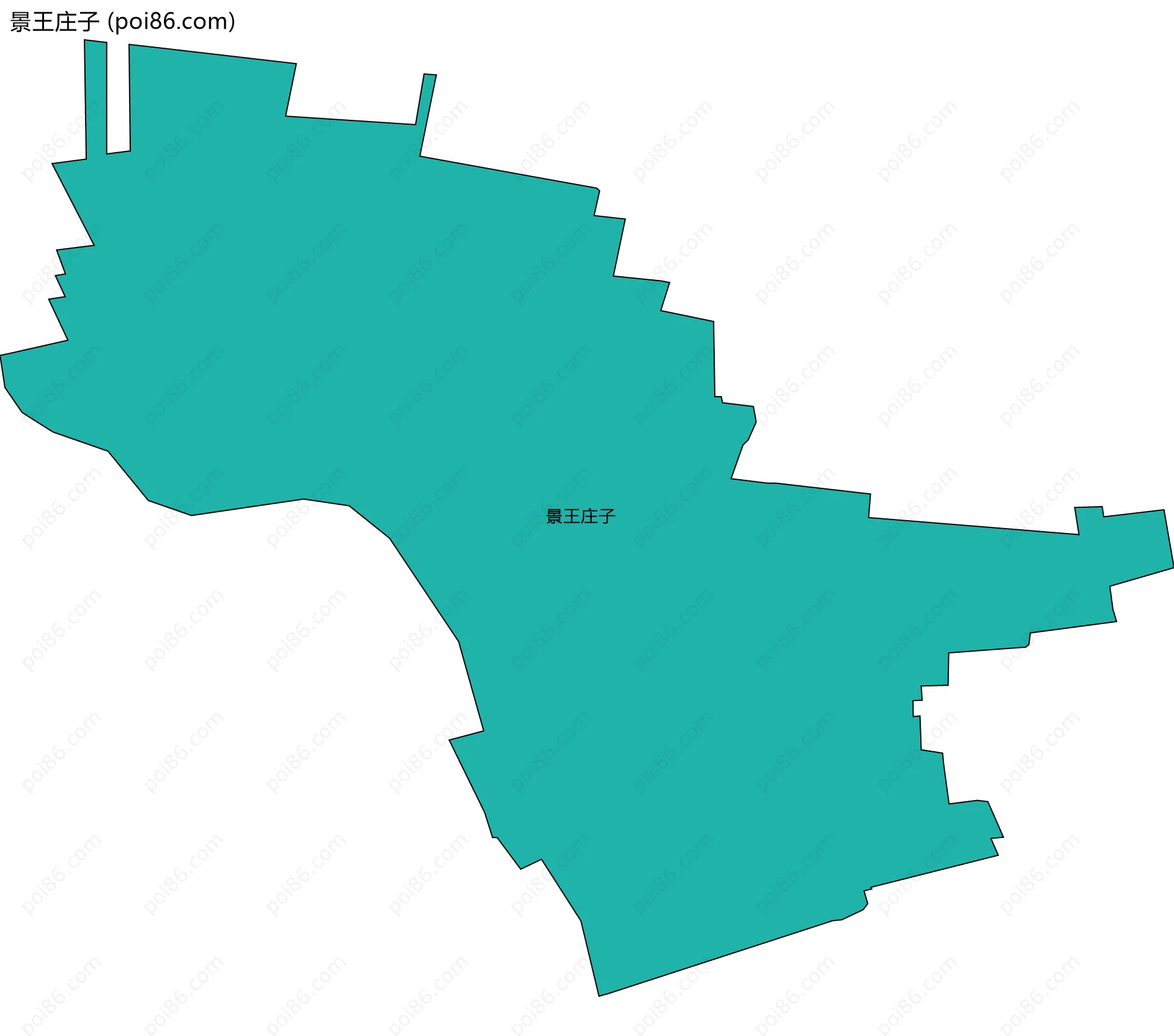 景王庄子边界地图