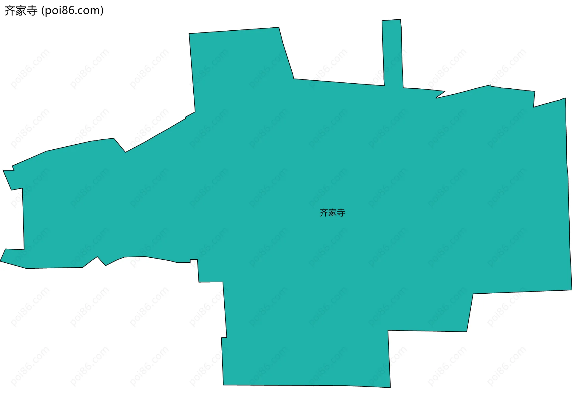 齐家寺边界地图