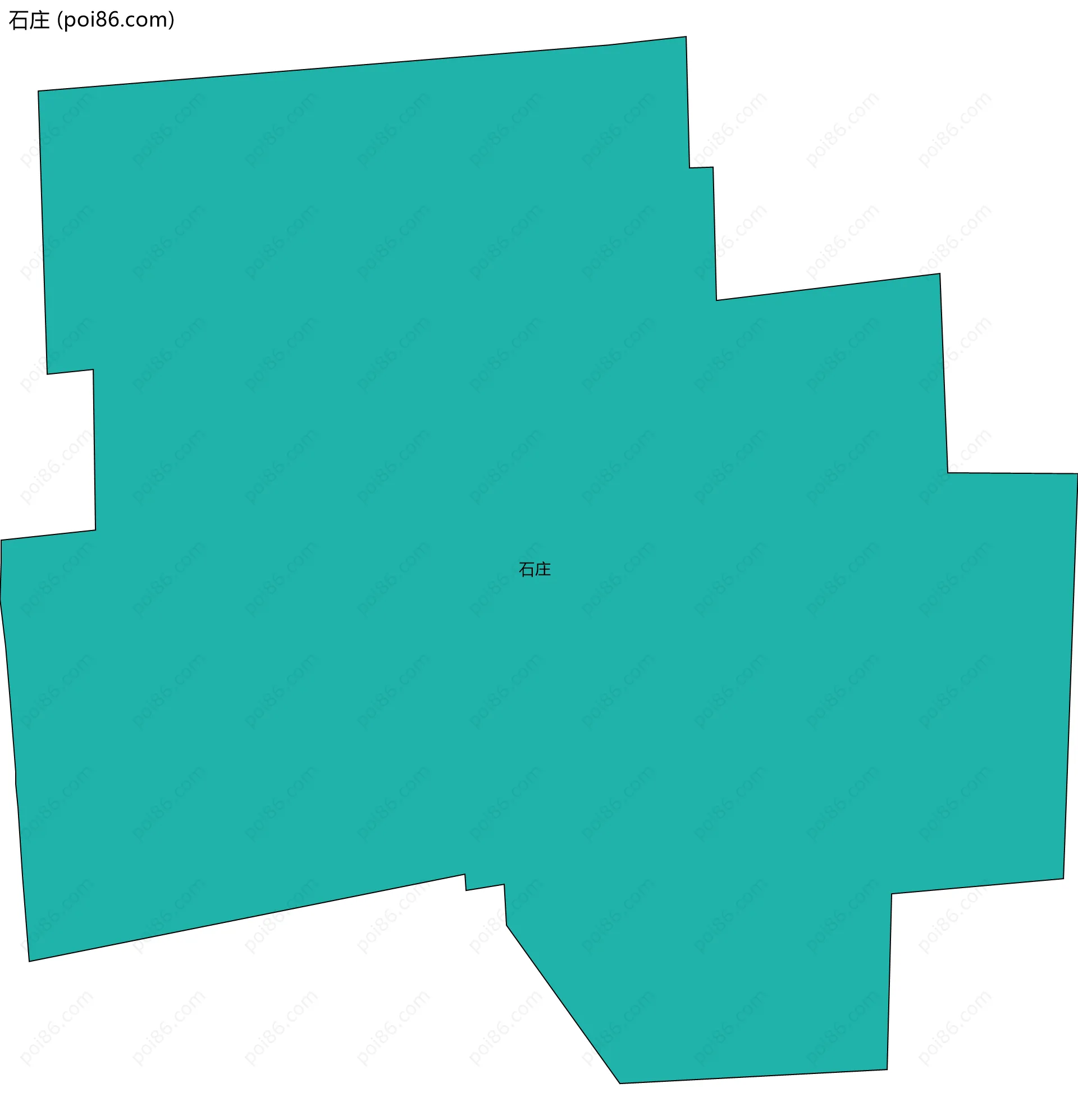 石庄边界地图