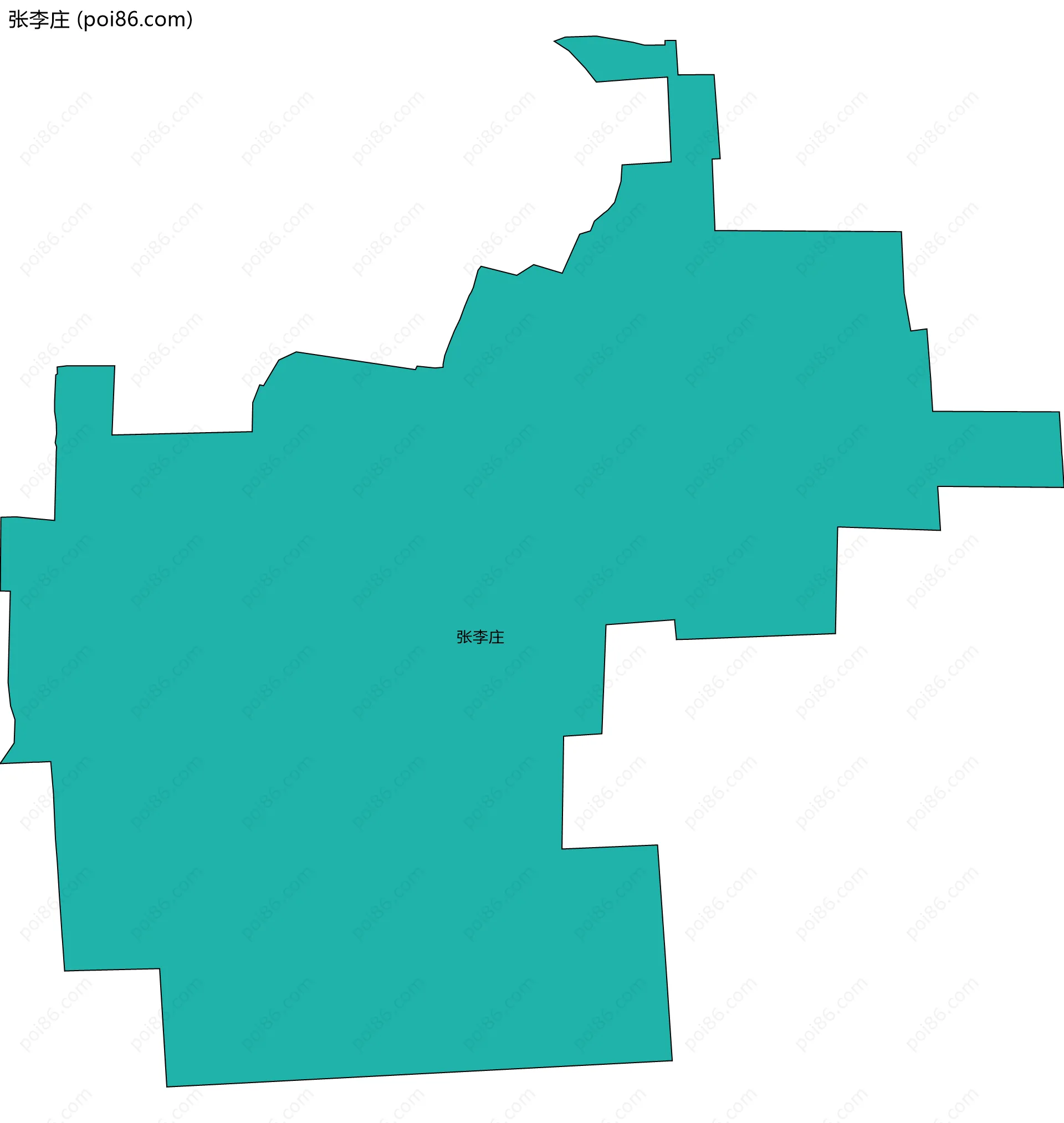 张李庄边界地图