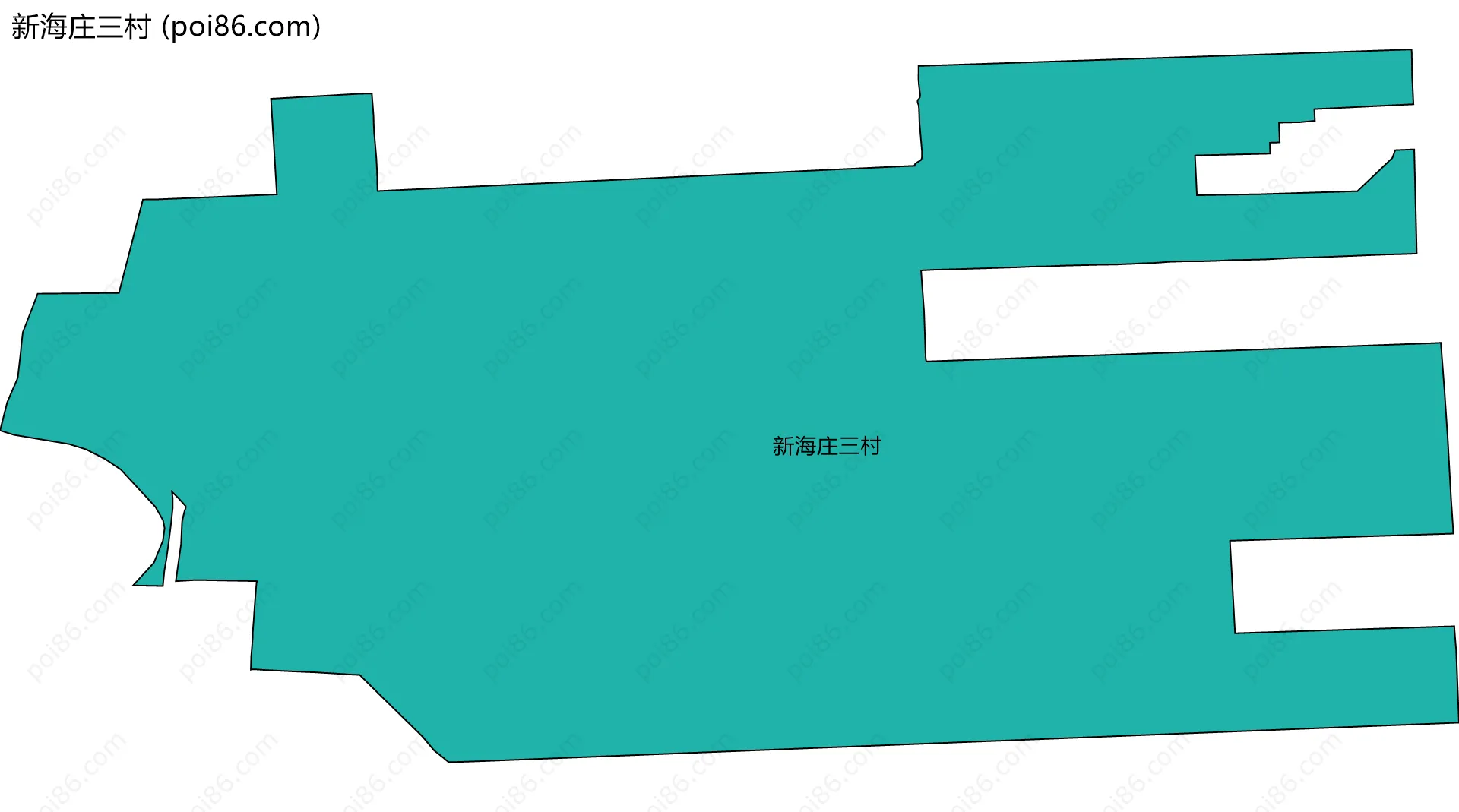 新海庄三村边界地图
