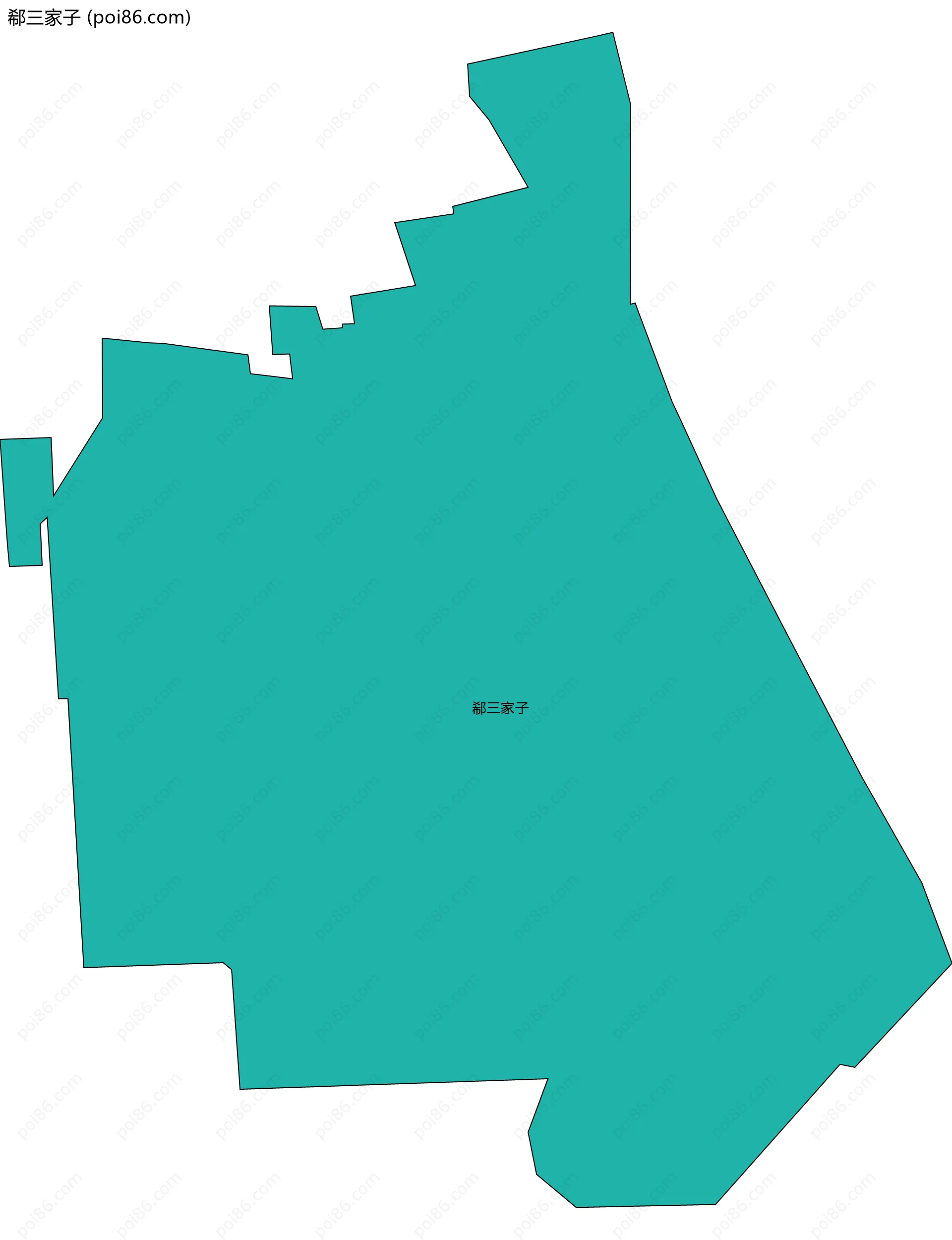 郗三家子边界地图