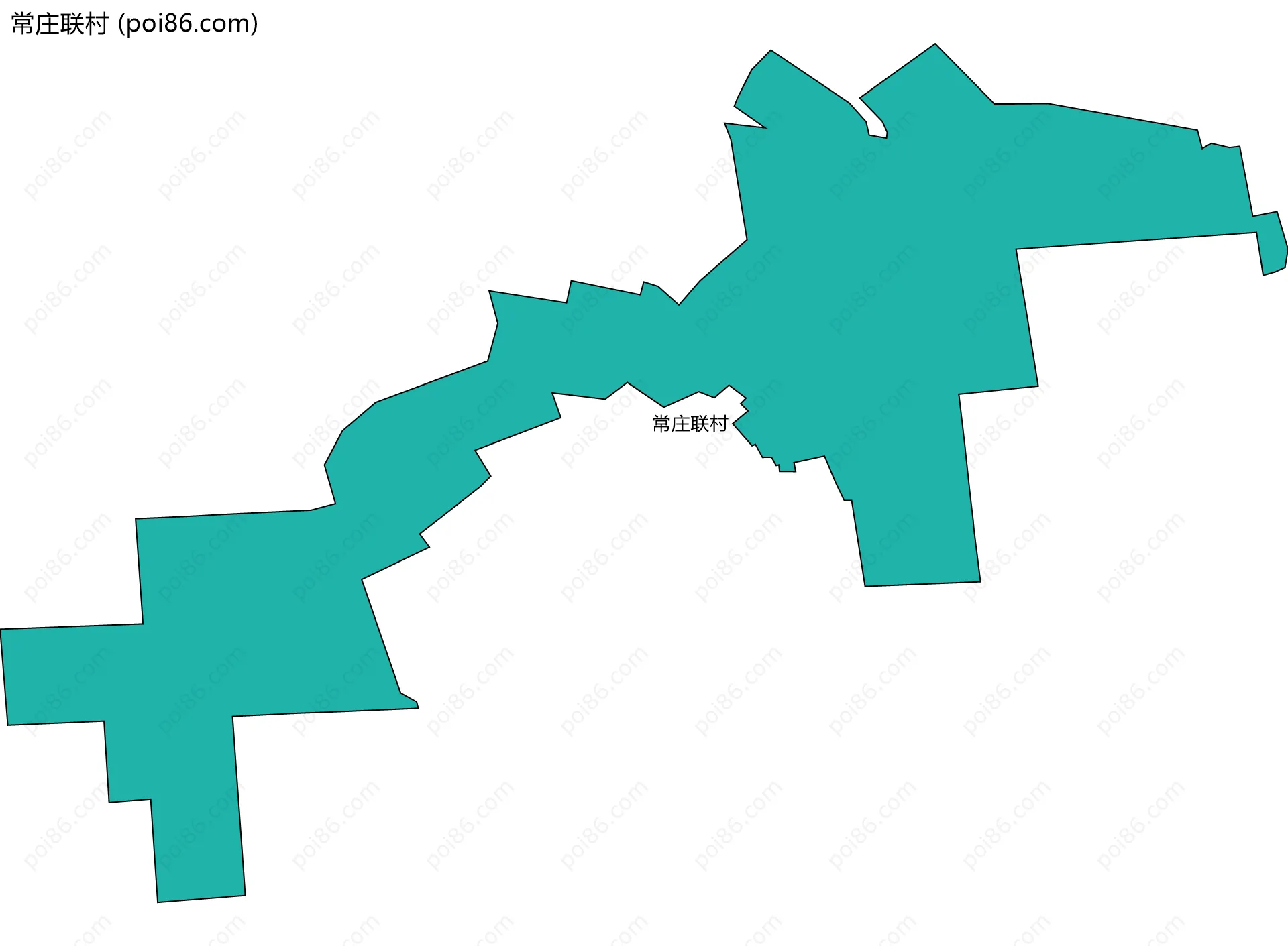 常庄联村边界地图