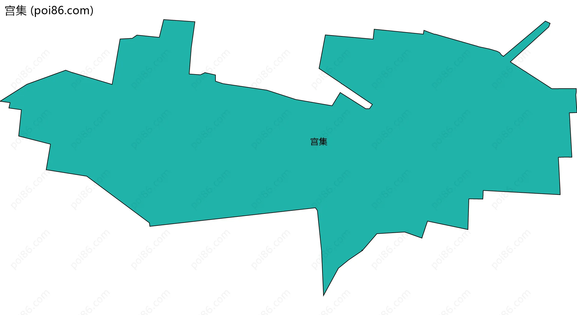 宫集边界地图