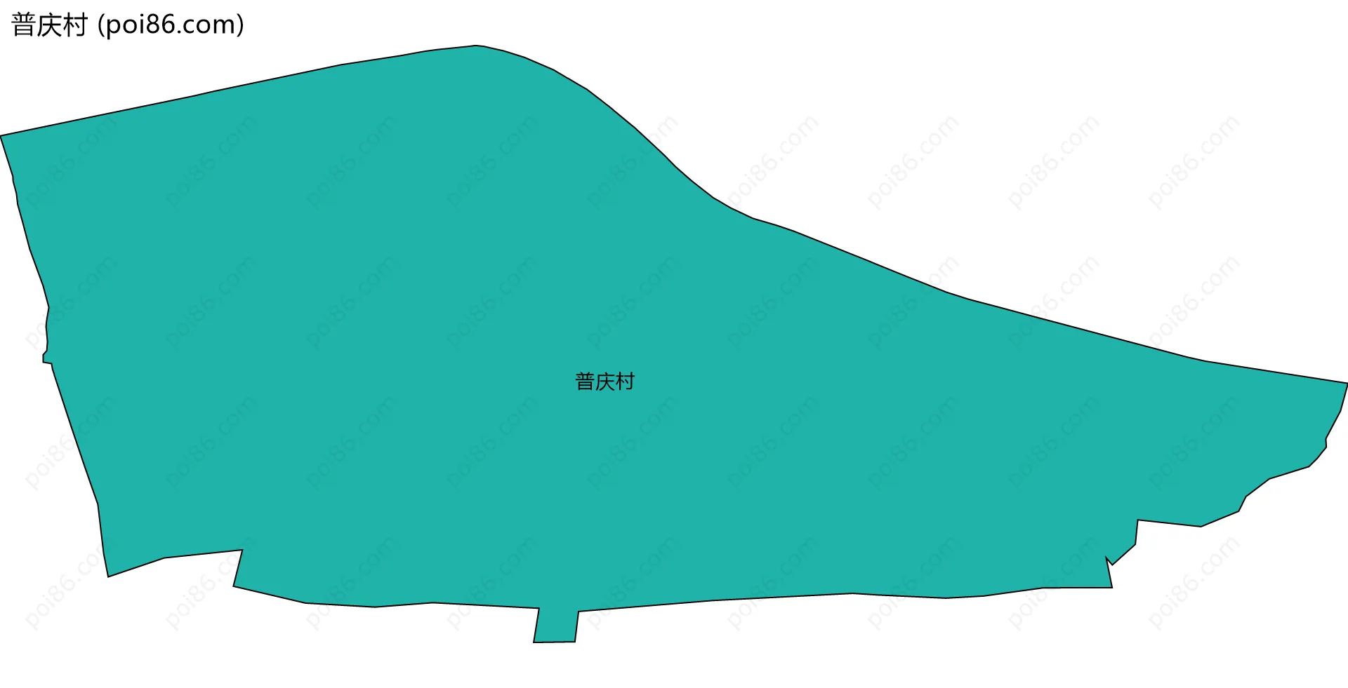 普庆村边界地图