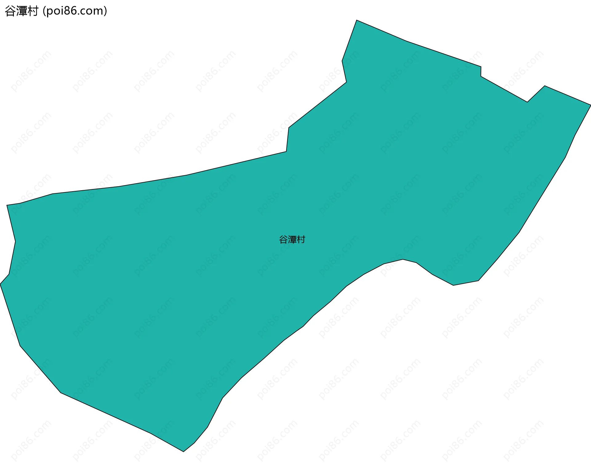 谷潭村边界地图