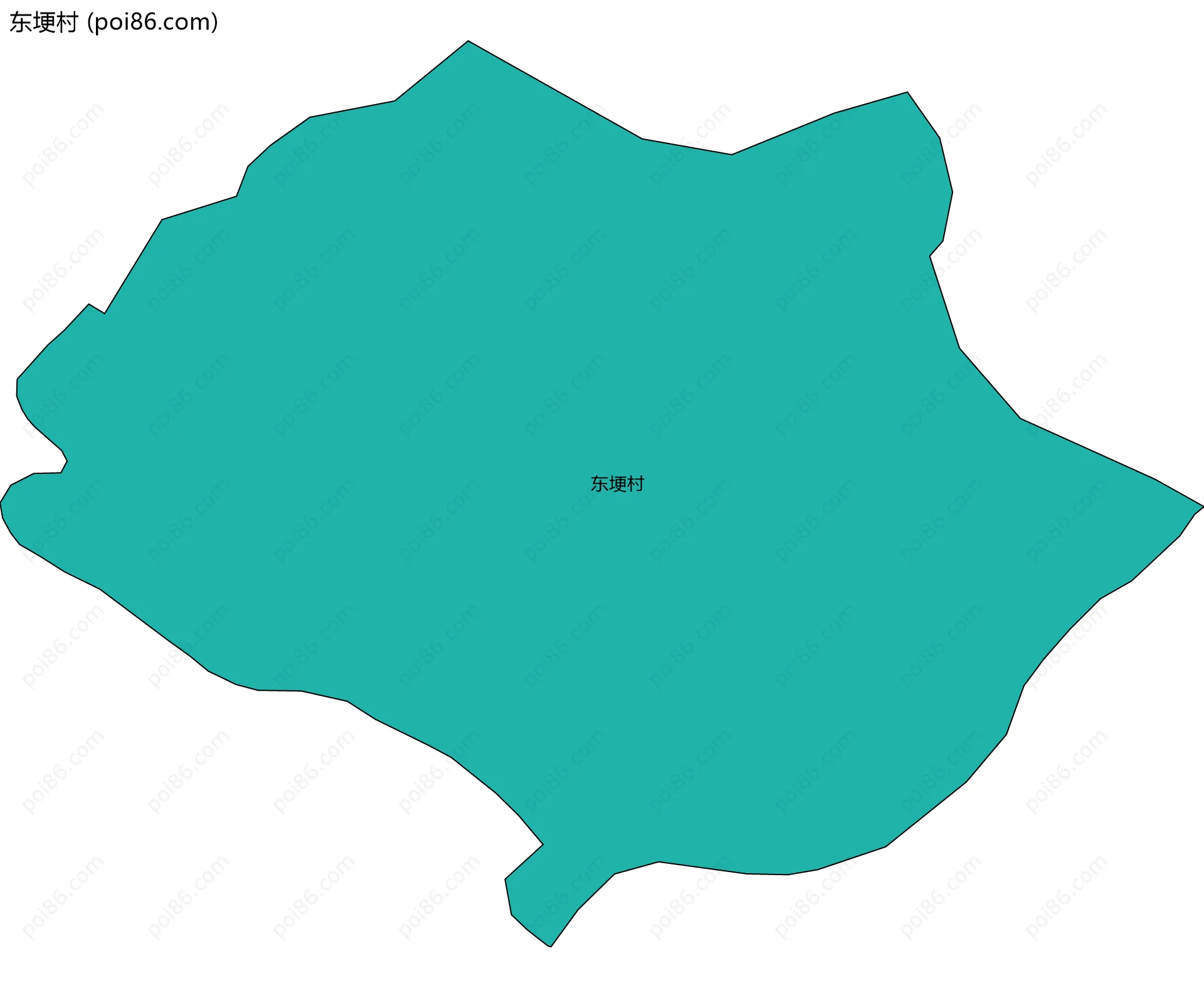 东埂村边界地图