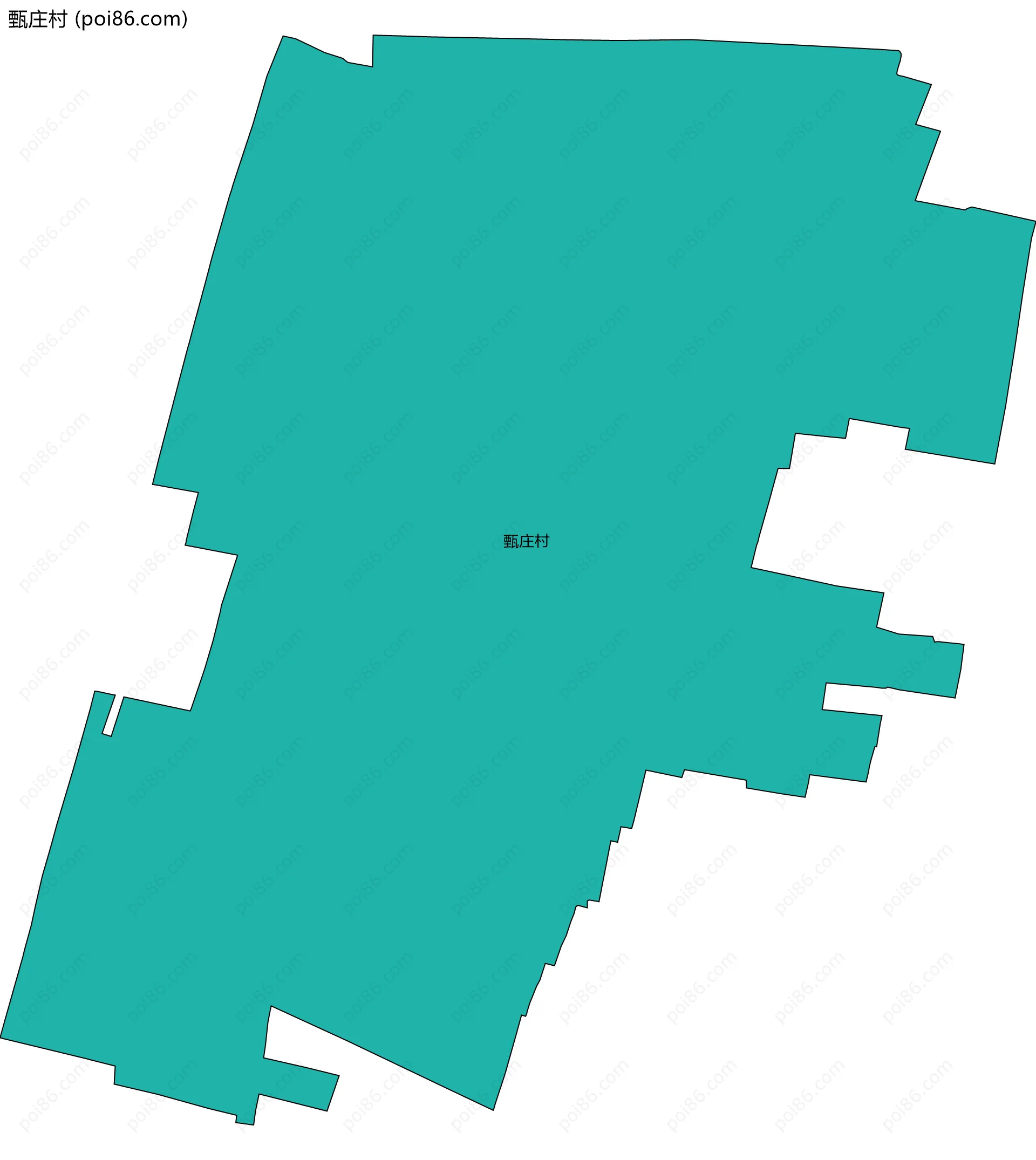 甄庄村边界地图