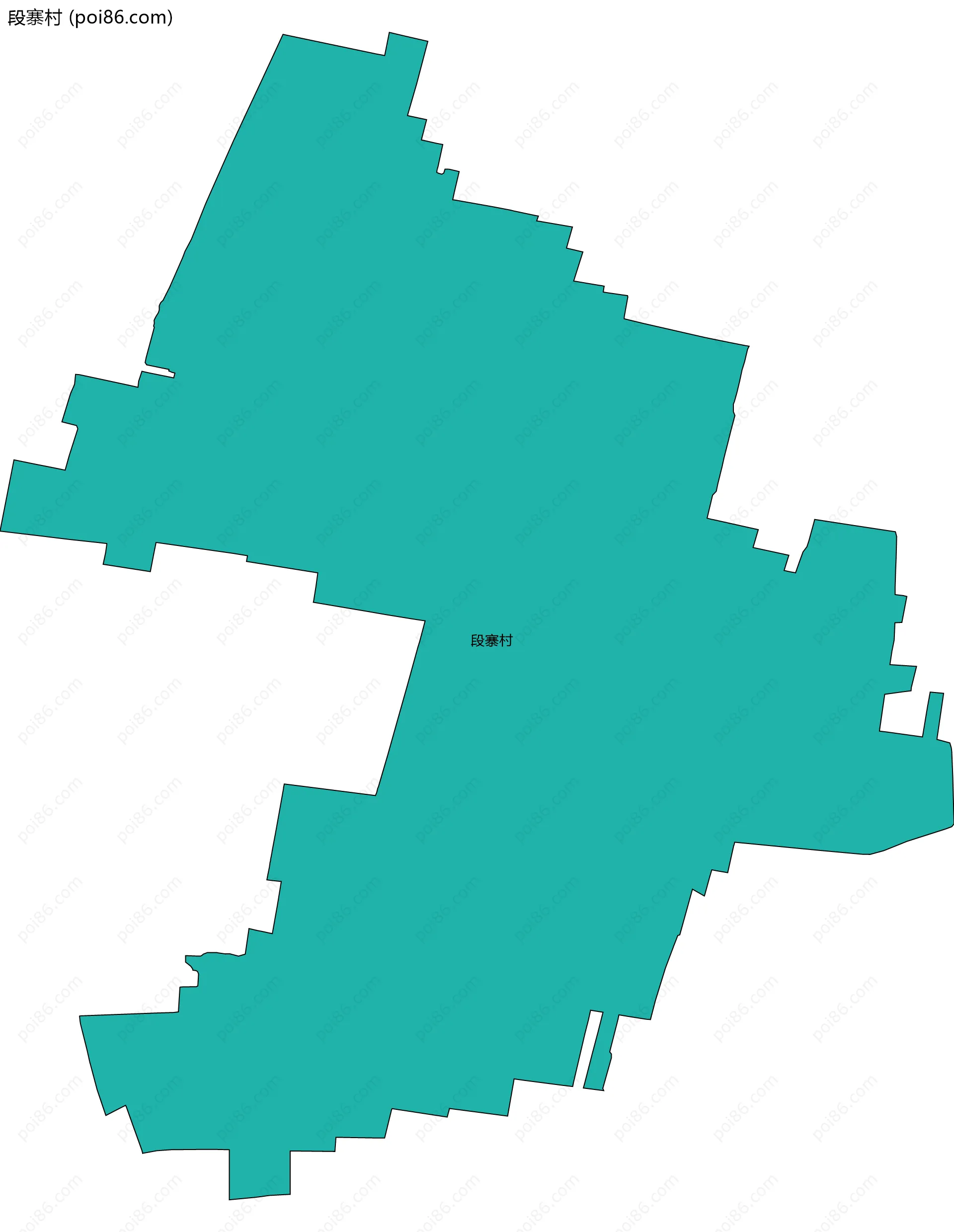 段寨村边界地图