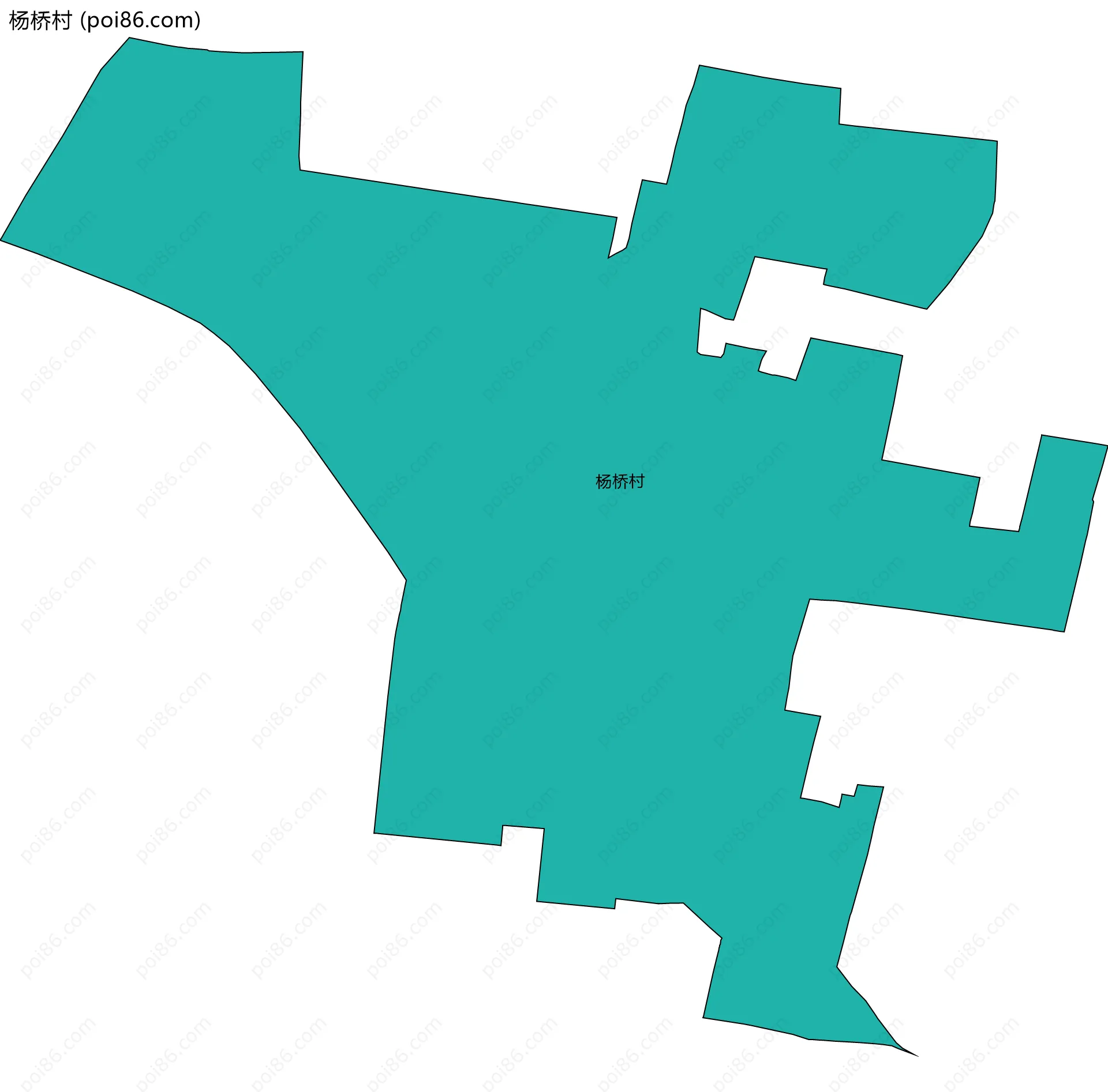 杨桥村边界地图