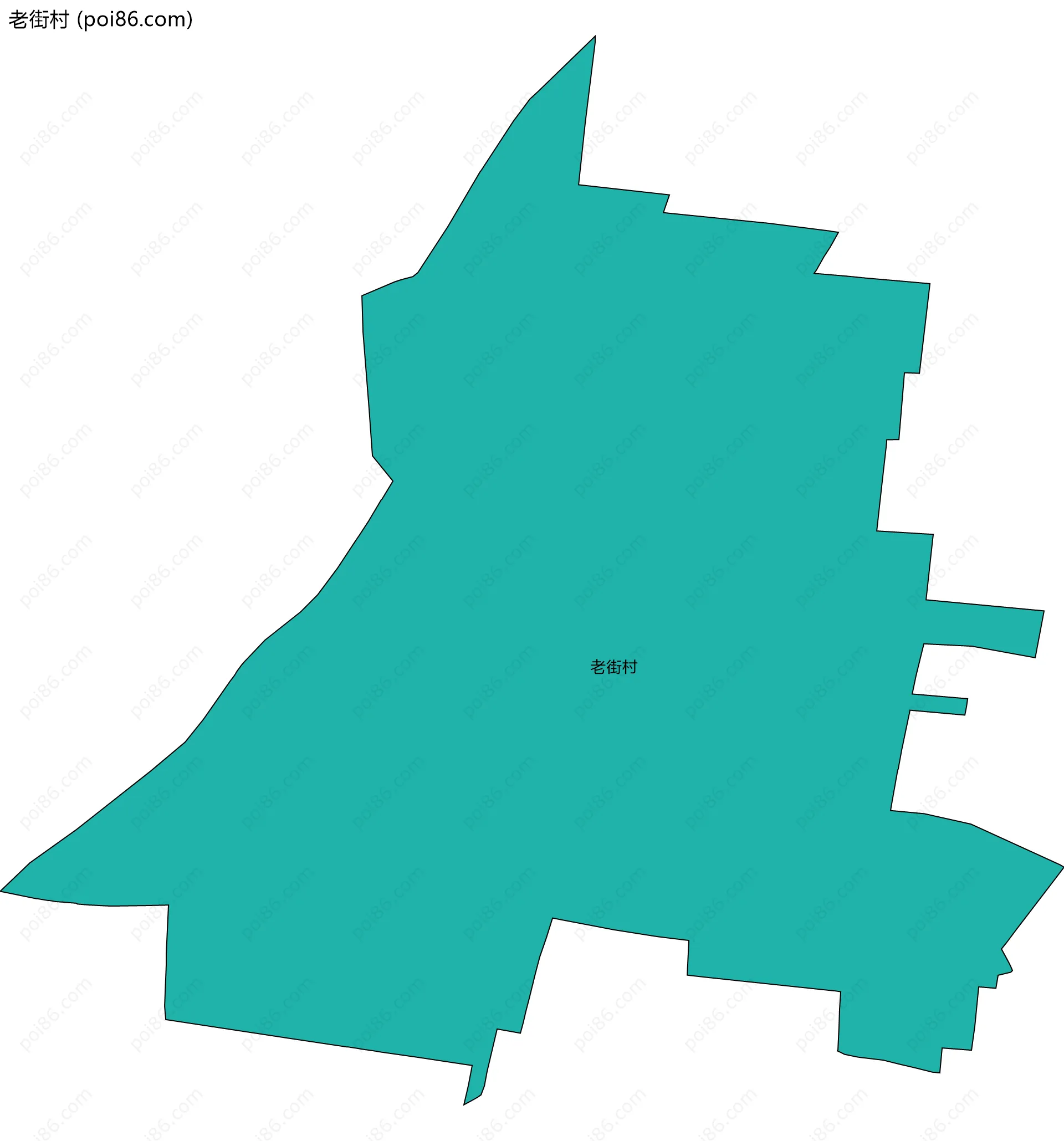 老街村边界地图