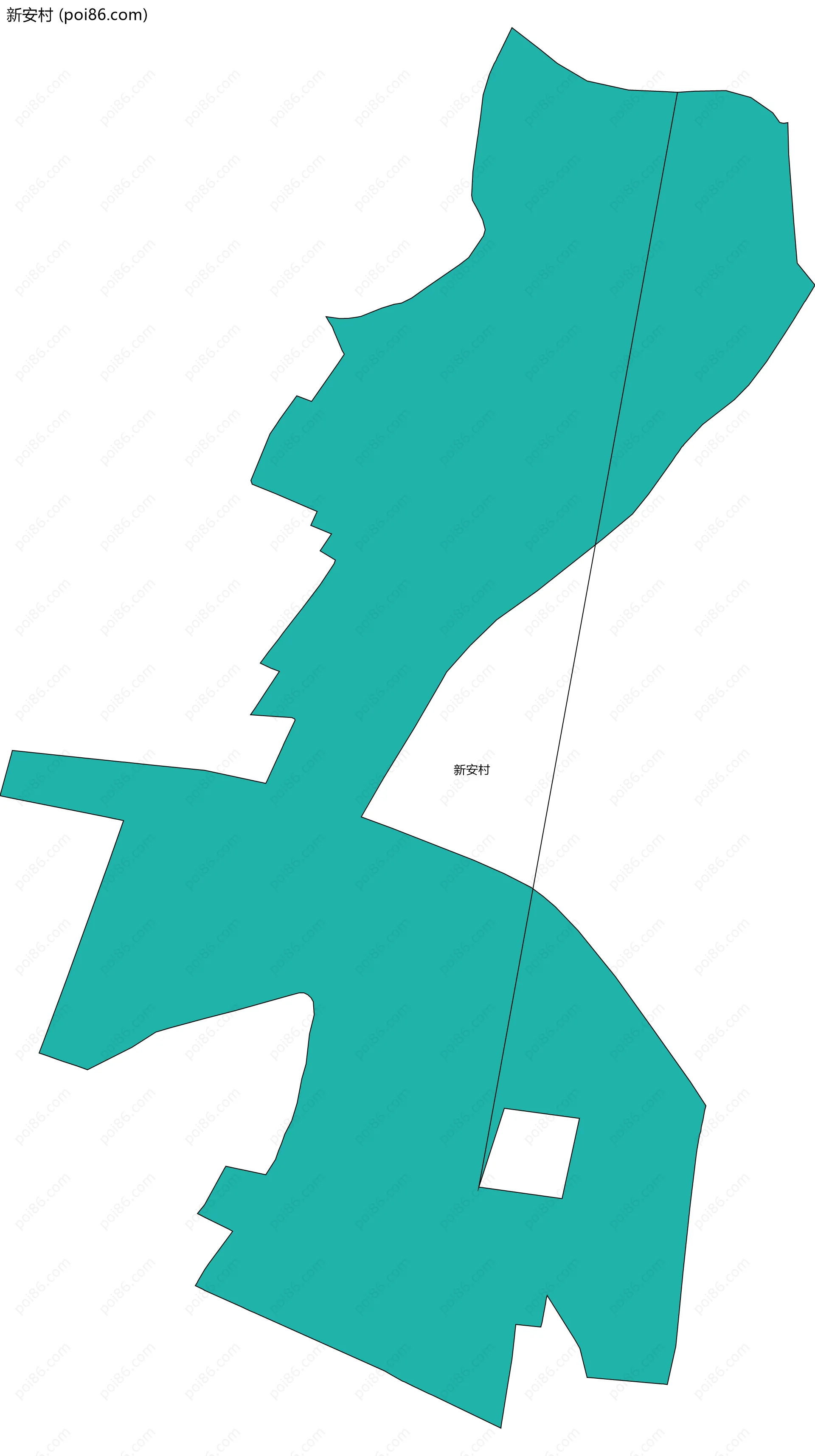 新安村边界地图