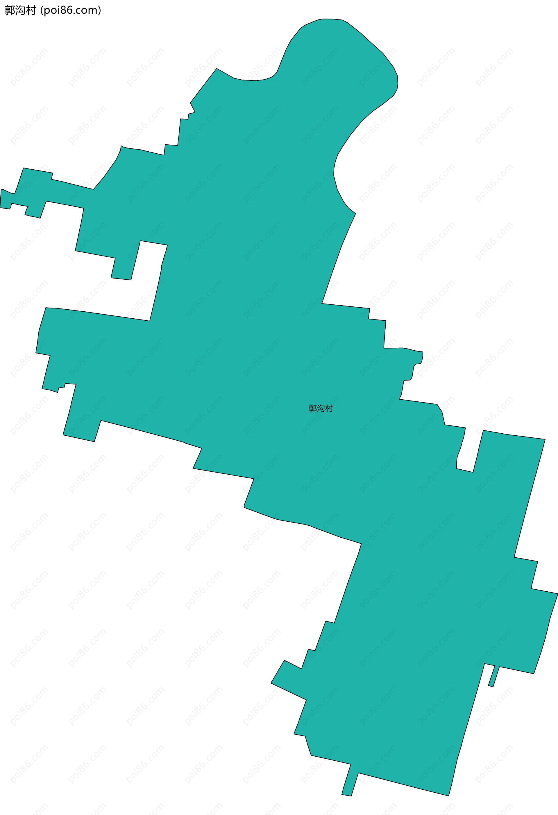 郭沟村边界地图