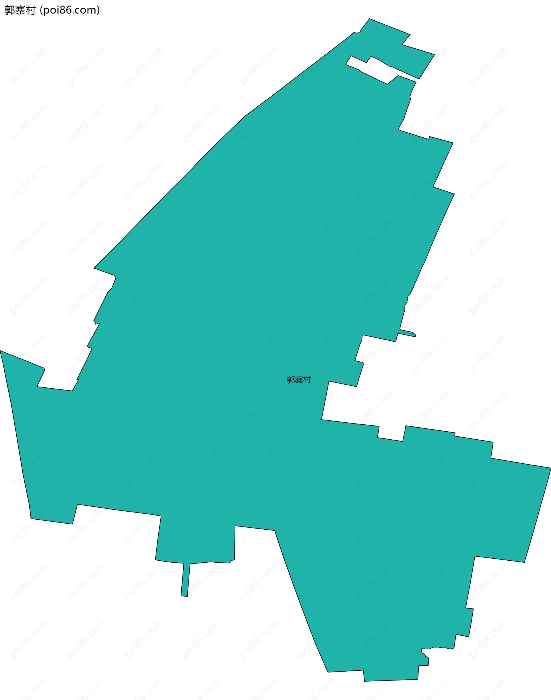 郭寨村边界地图