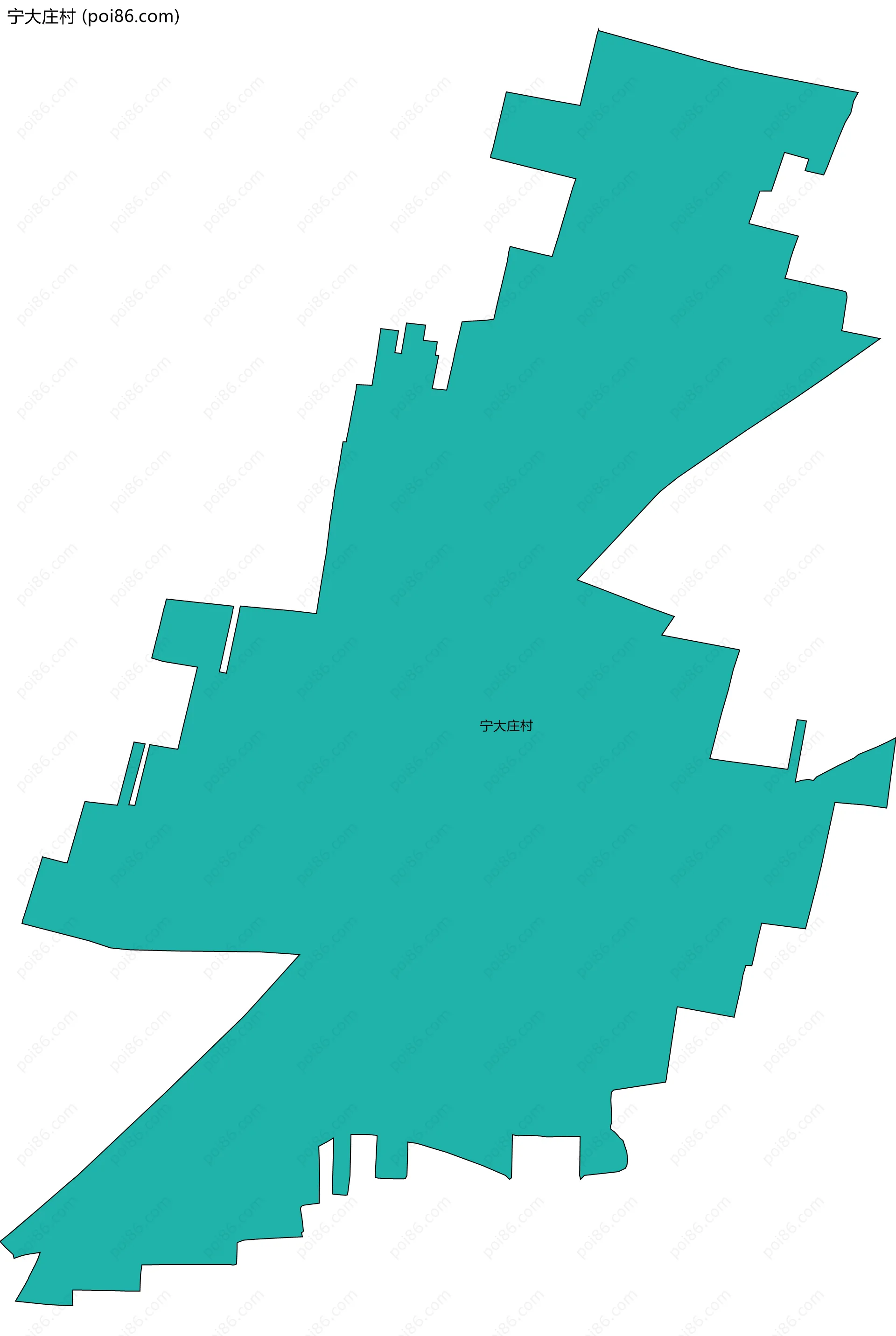 宁大庄村边界地图