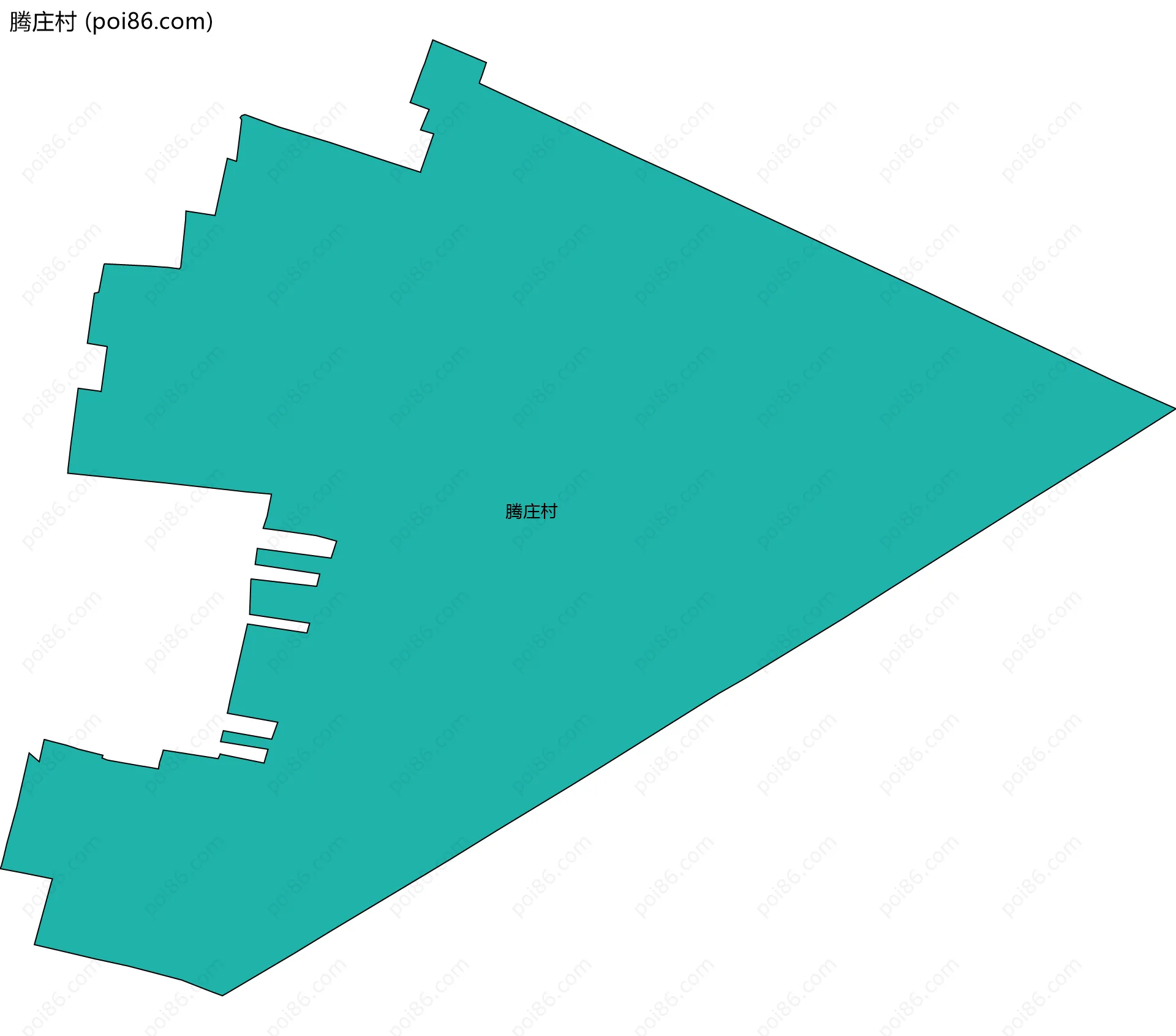 腾庄村边界地图