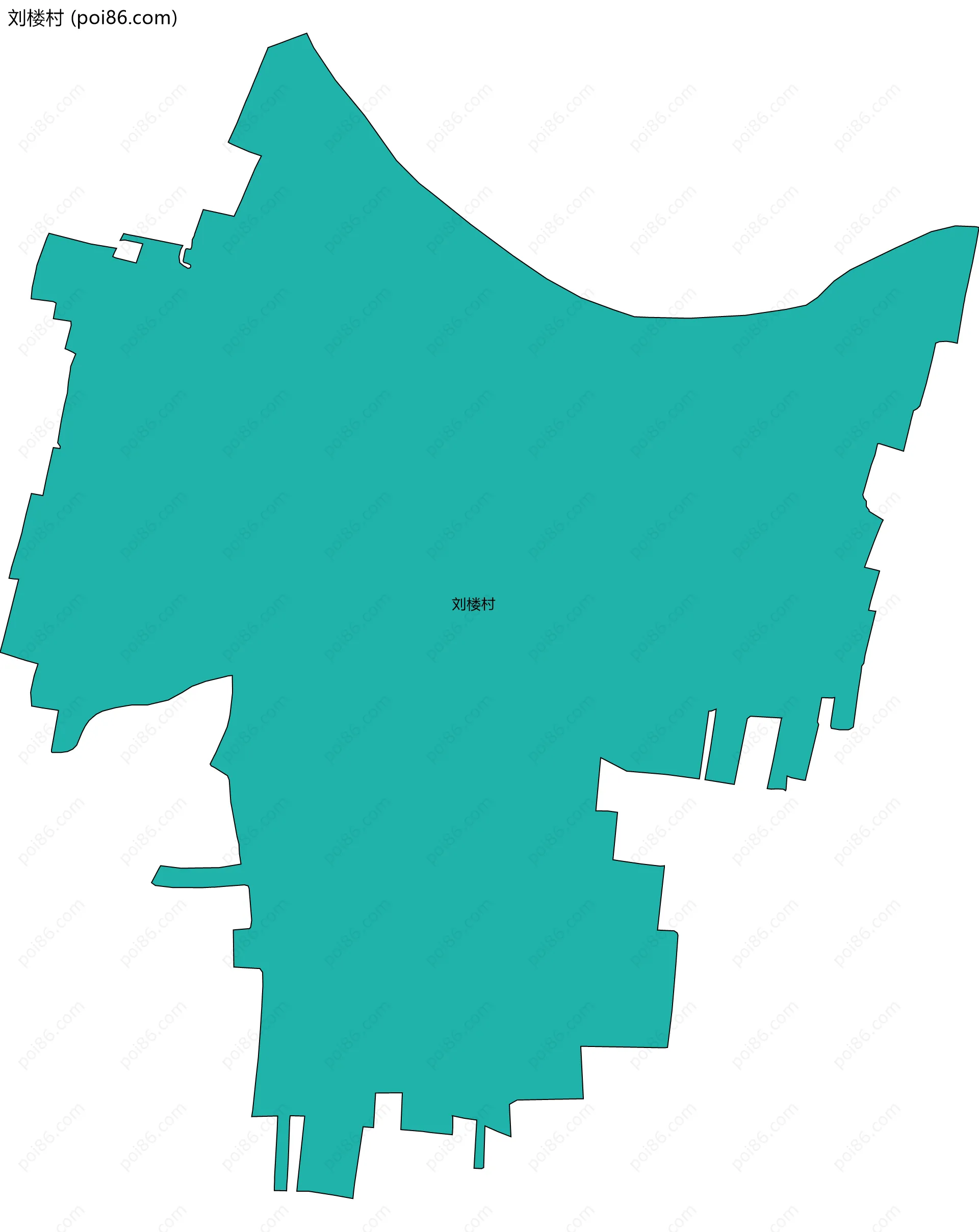 刘楼村边界地图