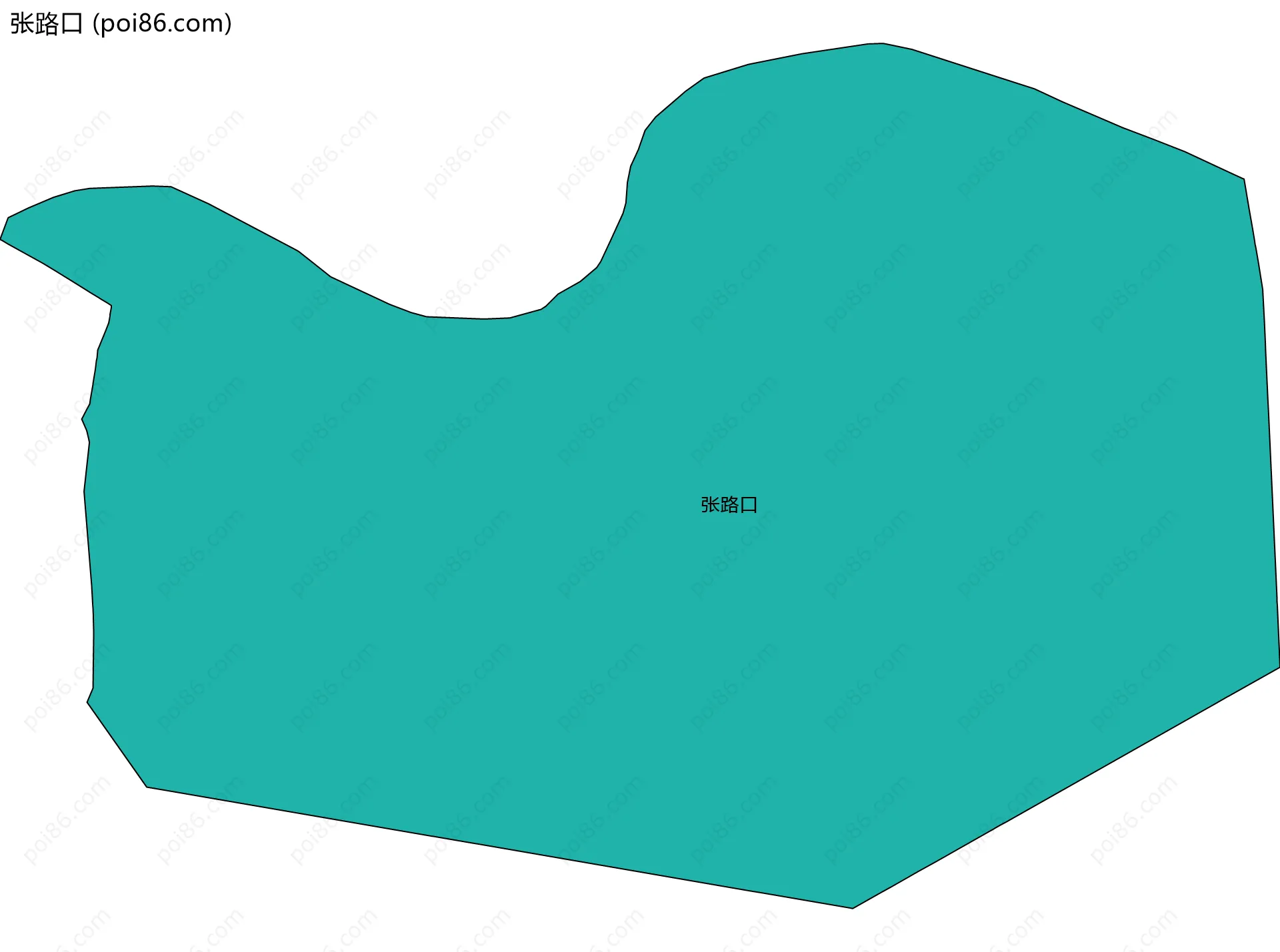 张路口边界地图